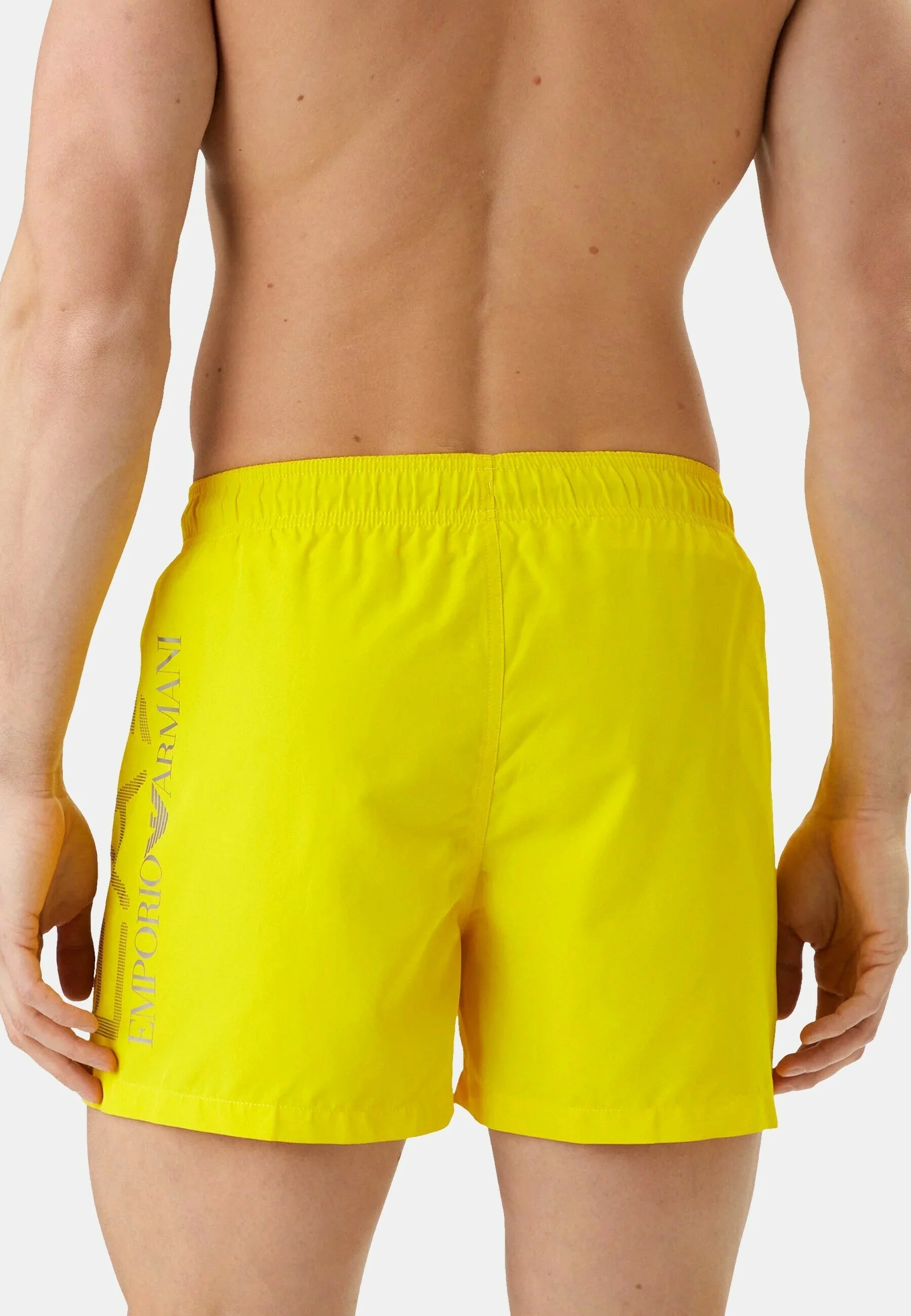 Short de bain Emporio Armani EA7 Water Logo – Jaune