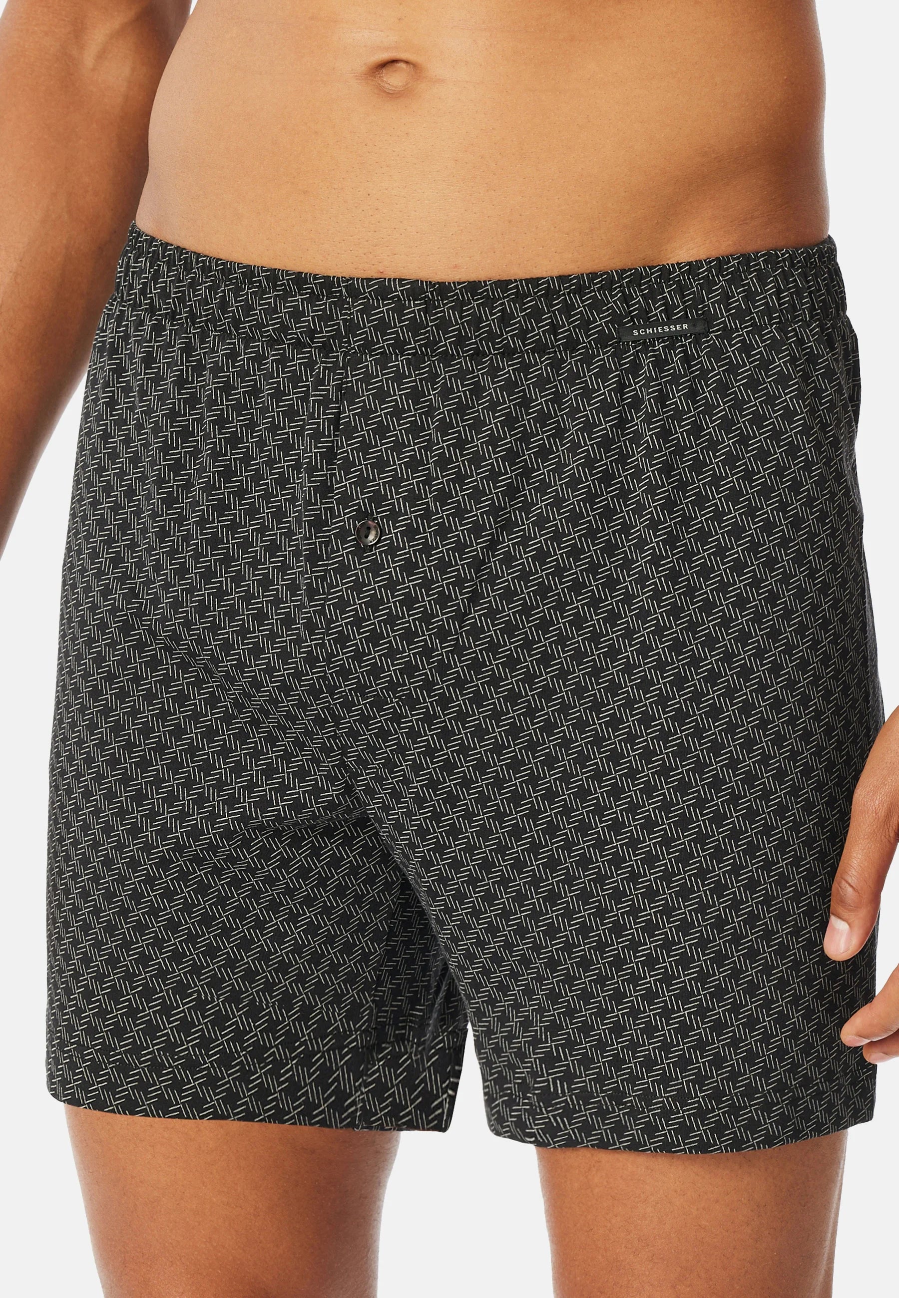 Schiesser Cotton Boxer Shorts 2 Pack – Multicolour