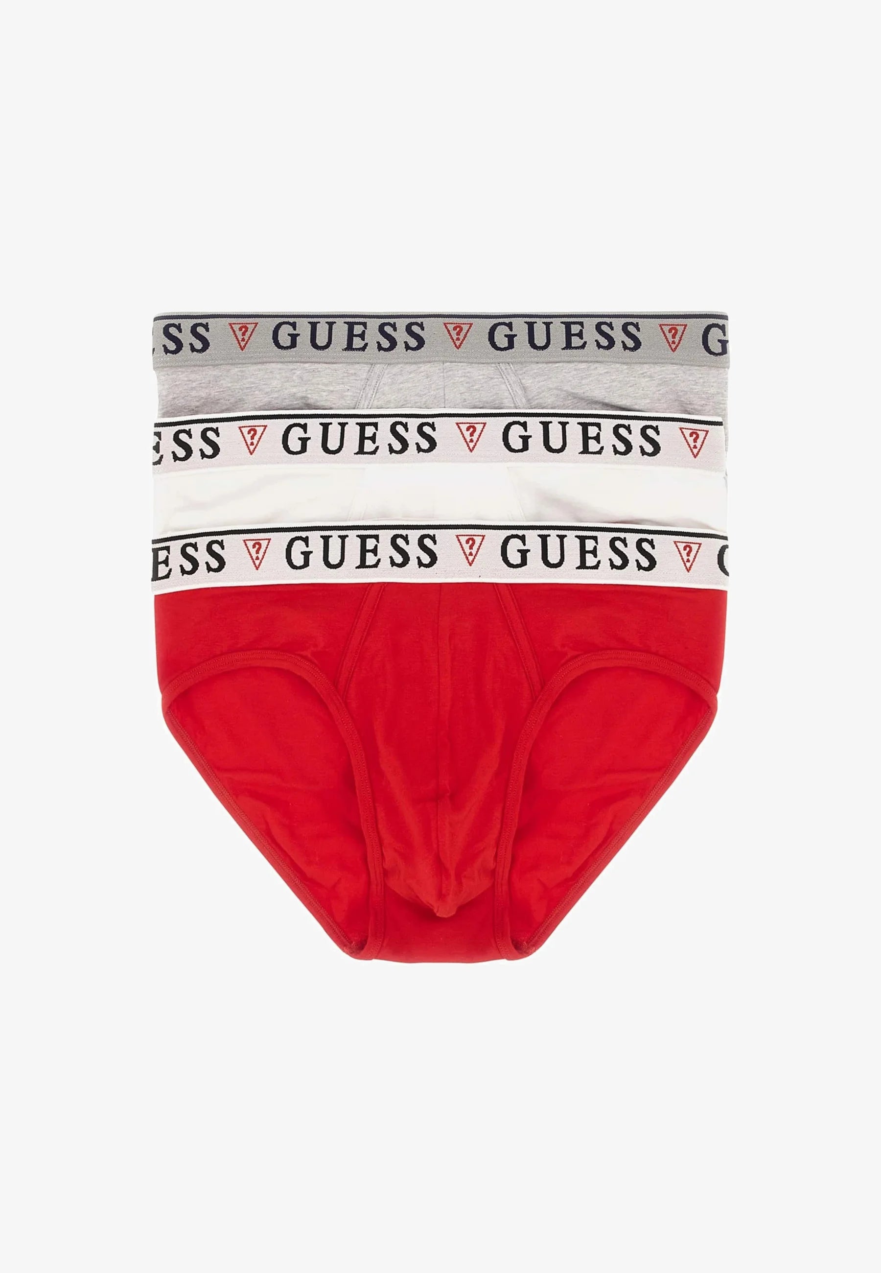Guess Brian Hero 3 Pack Briefs – Red Mix