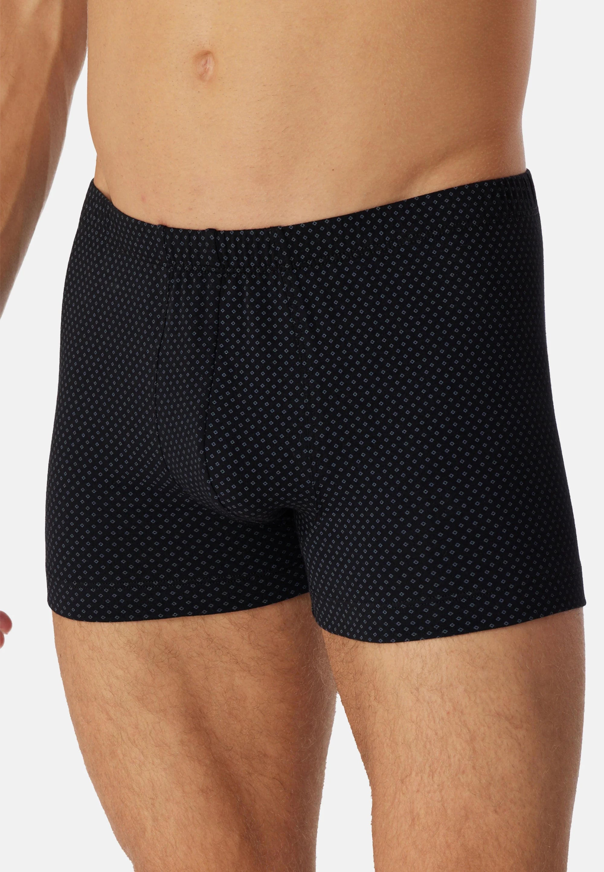 Schiesser Casual Cotton Trunks 3 Pack – Black