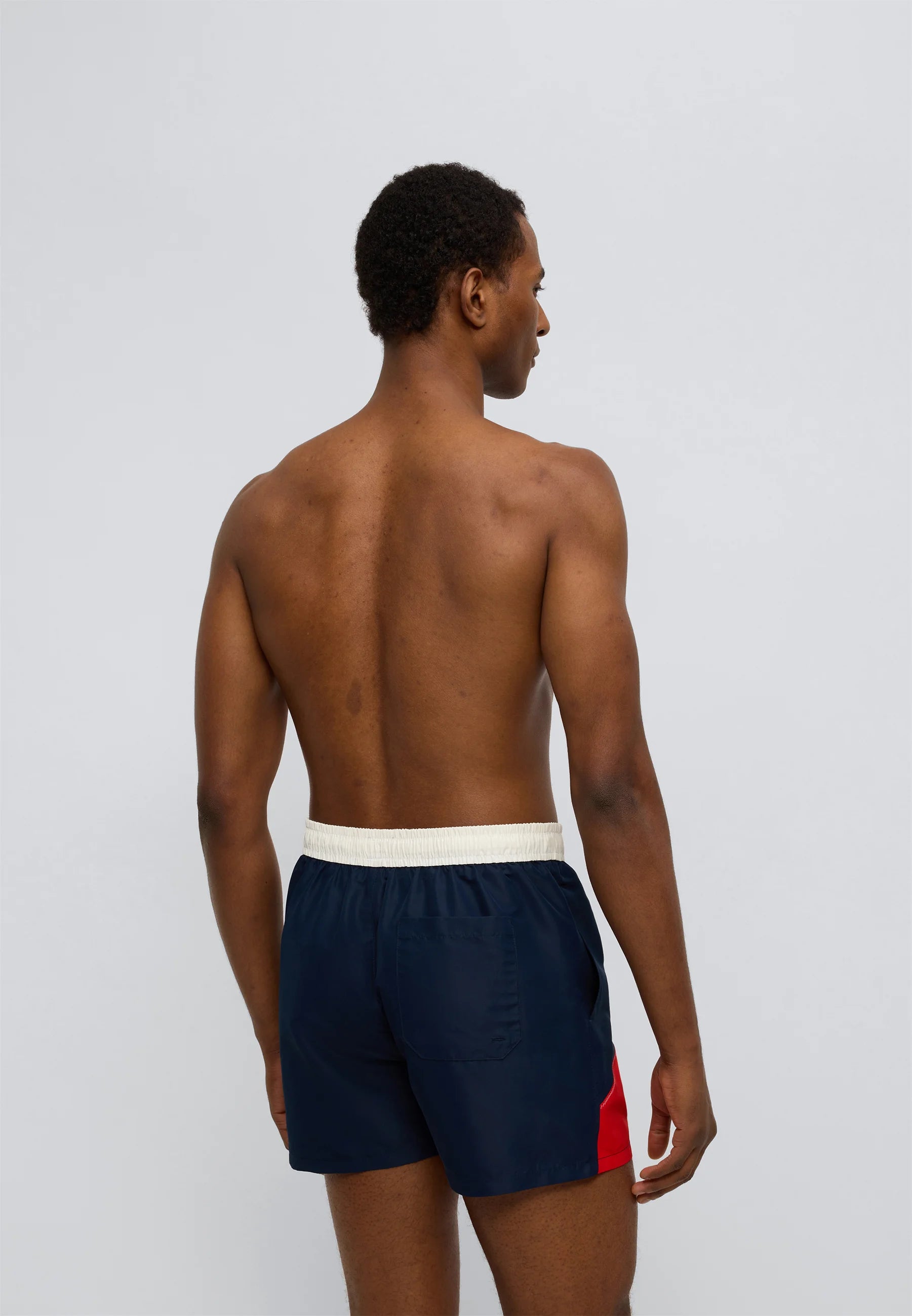 Short de bain Tommy Hilfiger Color Block - Deep Crimson