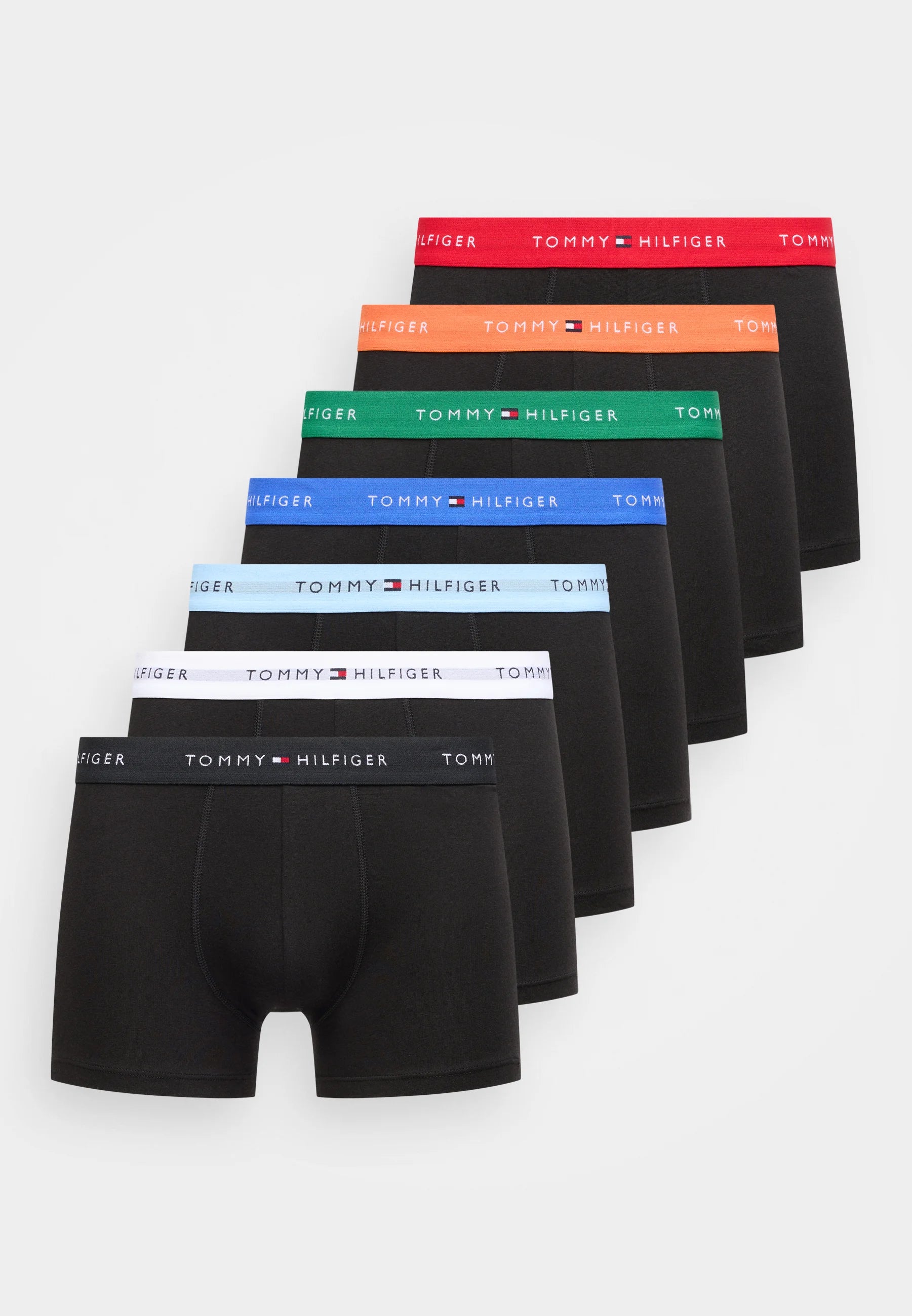 Tommy Hilfiger Trunk 7 Pack – Black, Multi-Coloured, White