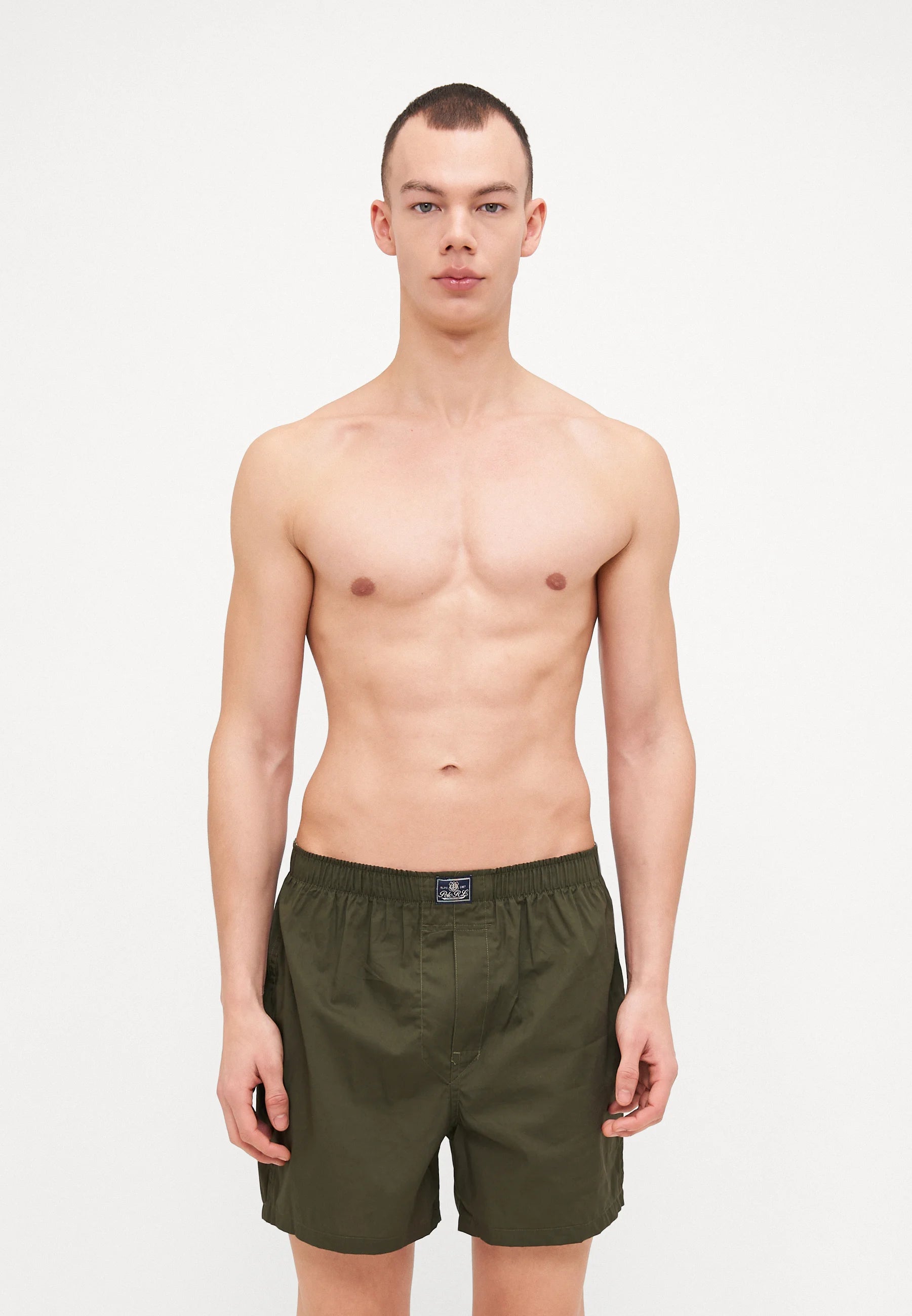 Boxer ouvert en coton Polo Ralph Lauren - Lot de 3 - Kaki