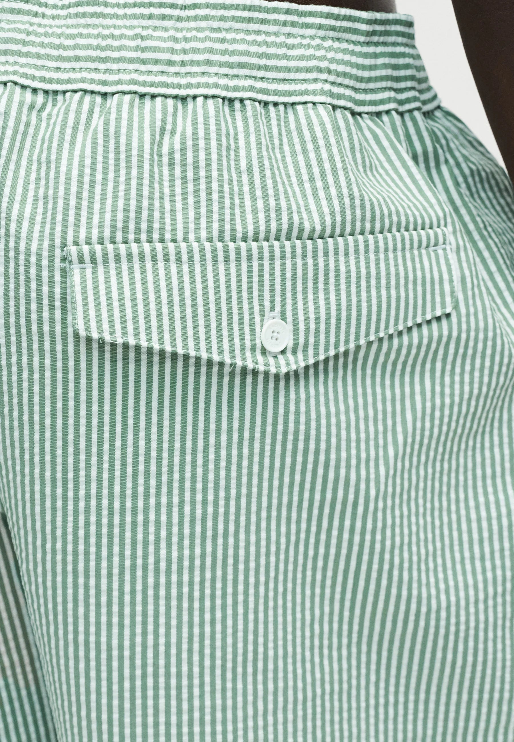 Lacoste Swim Shorts – White, Lettuce