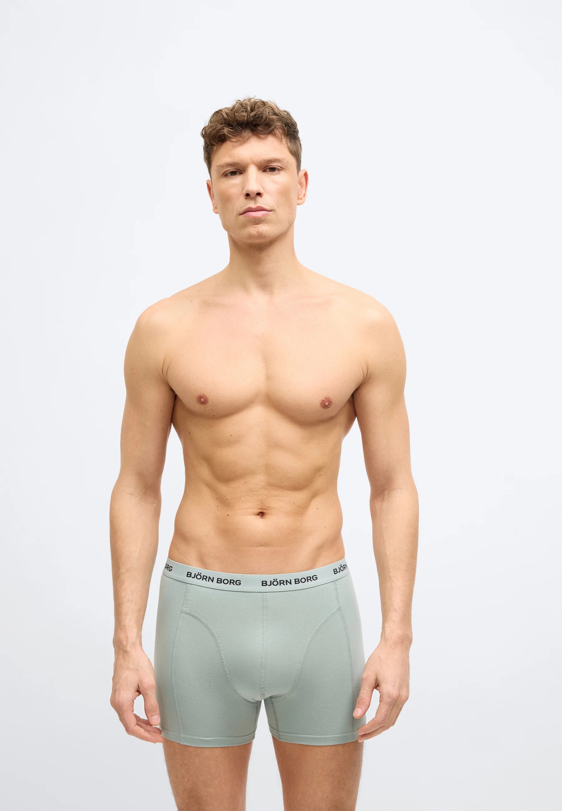 Björn Borg Lot de 5 boxers – Vert, Noir, Bleu