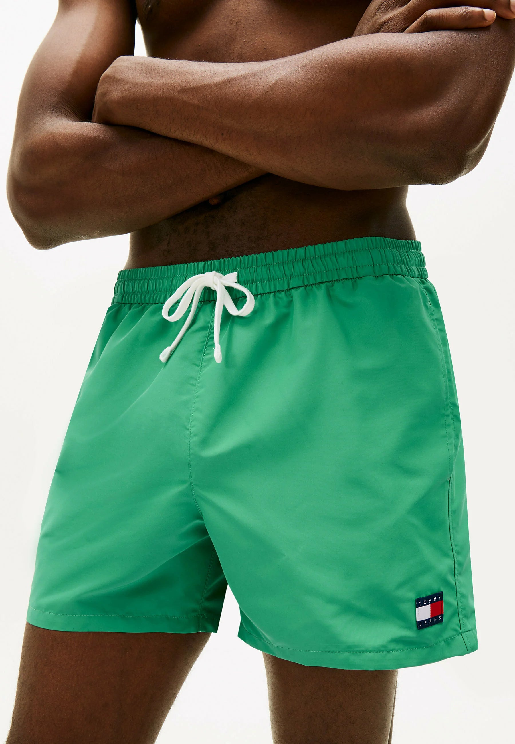 Short de bain Tommy Hilfiger Heritage Logo – Vert Bahama