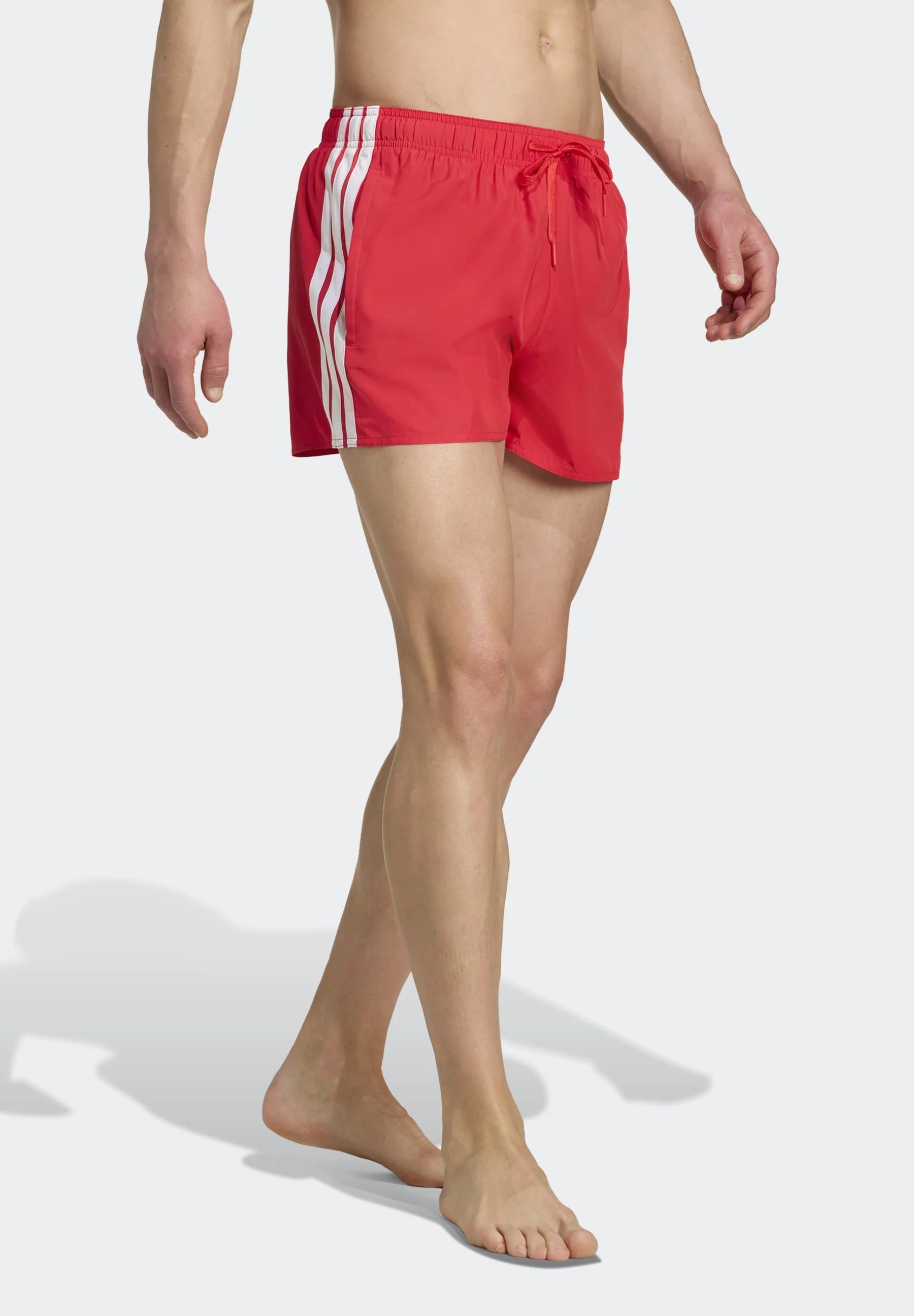 Short de bain Adidas Sportswear 3 Stripes – Rubis pur, blanc