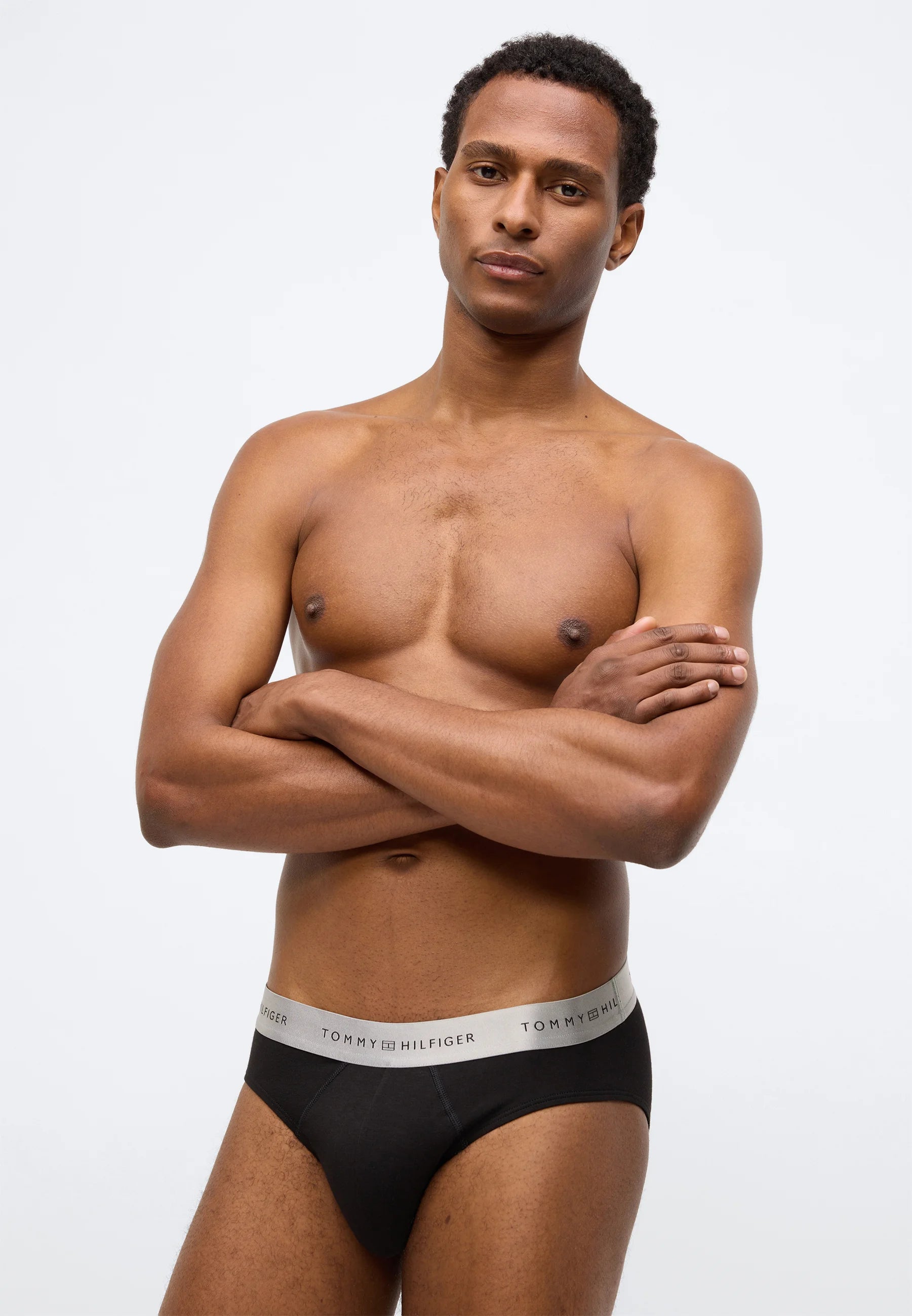 Tommy Hilfiger Signature Brief Metallic 3 Pack – Black, Desert Sky, Silver