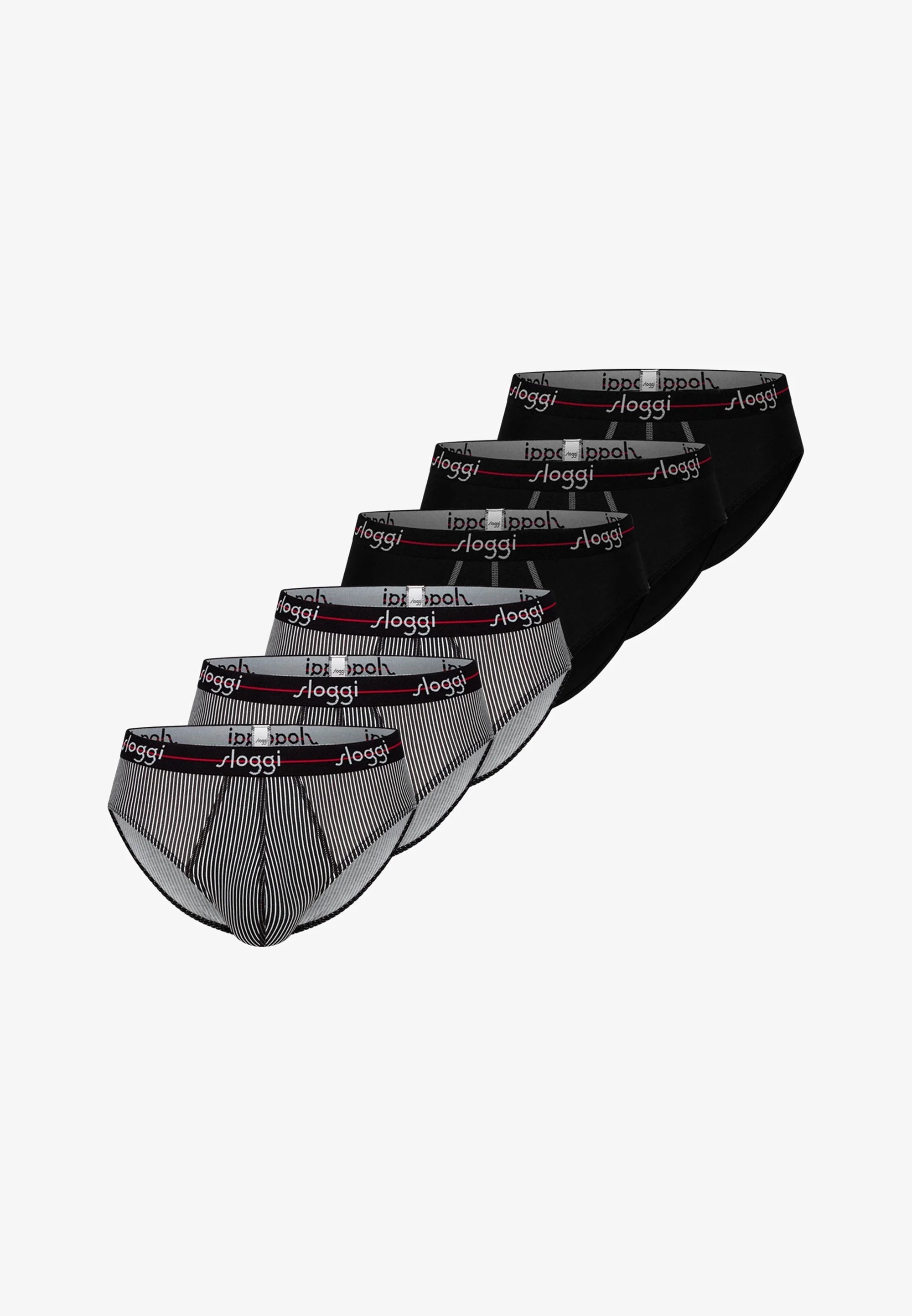 Lot de 6 slips Sloggi – Combinaison rouge foncé