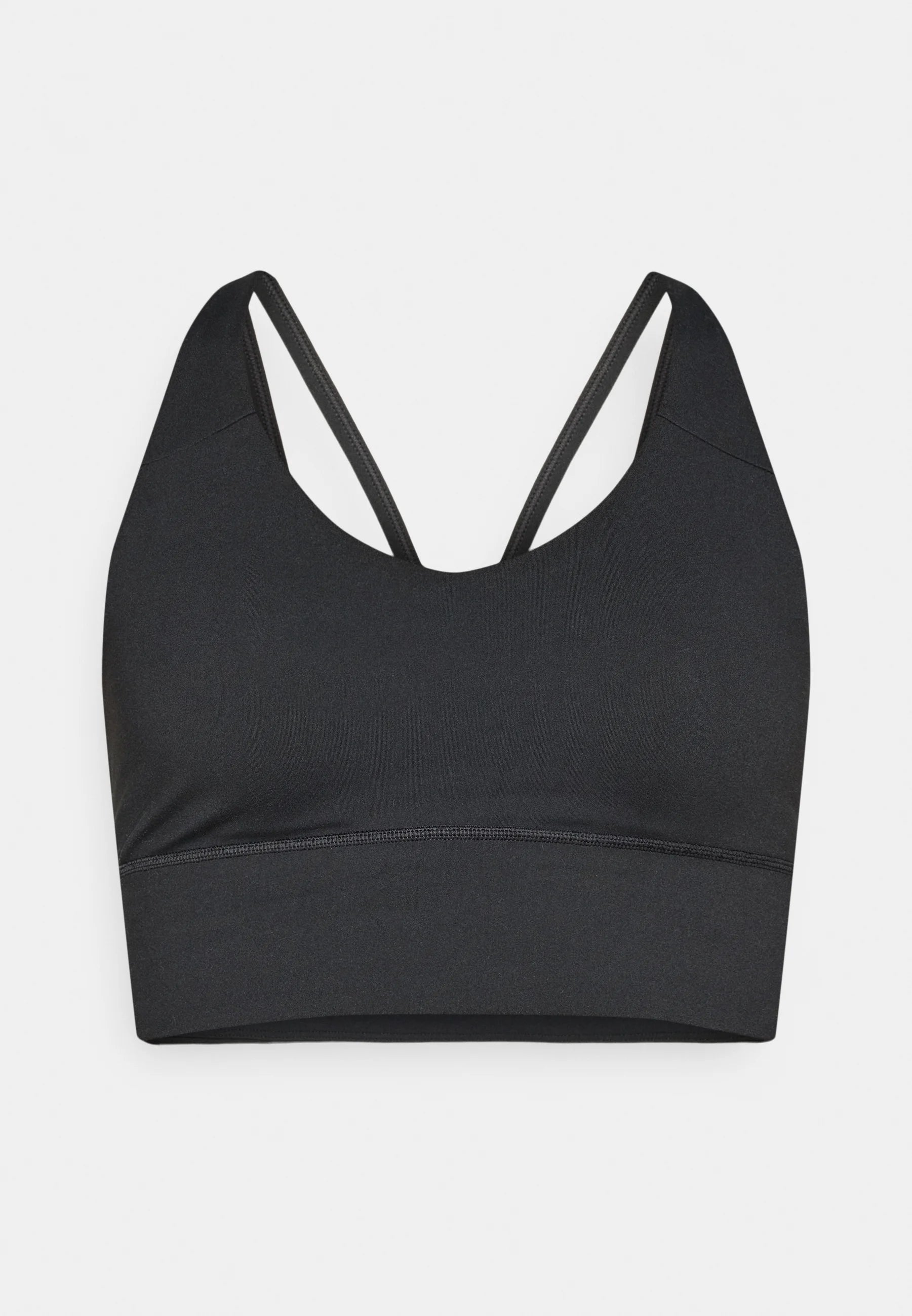 Adidas Performance 3 Stripes Studio All Me Light Support Sports Bra – Black