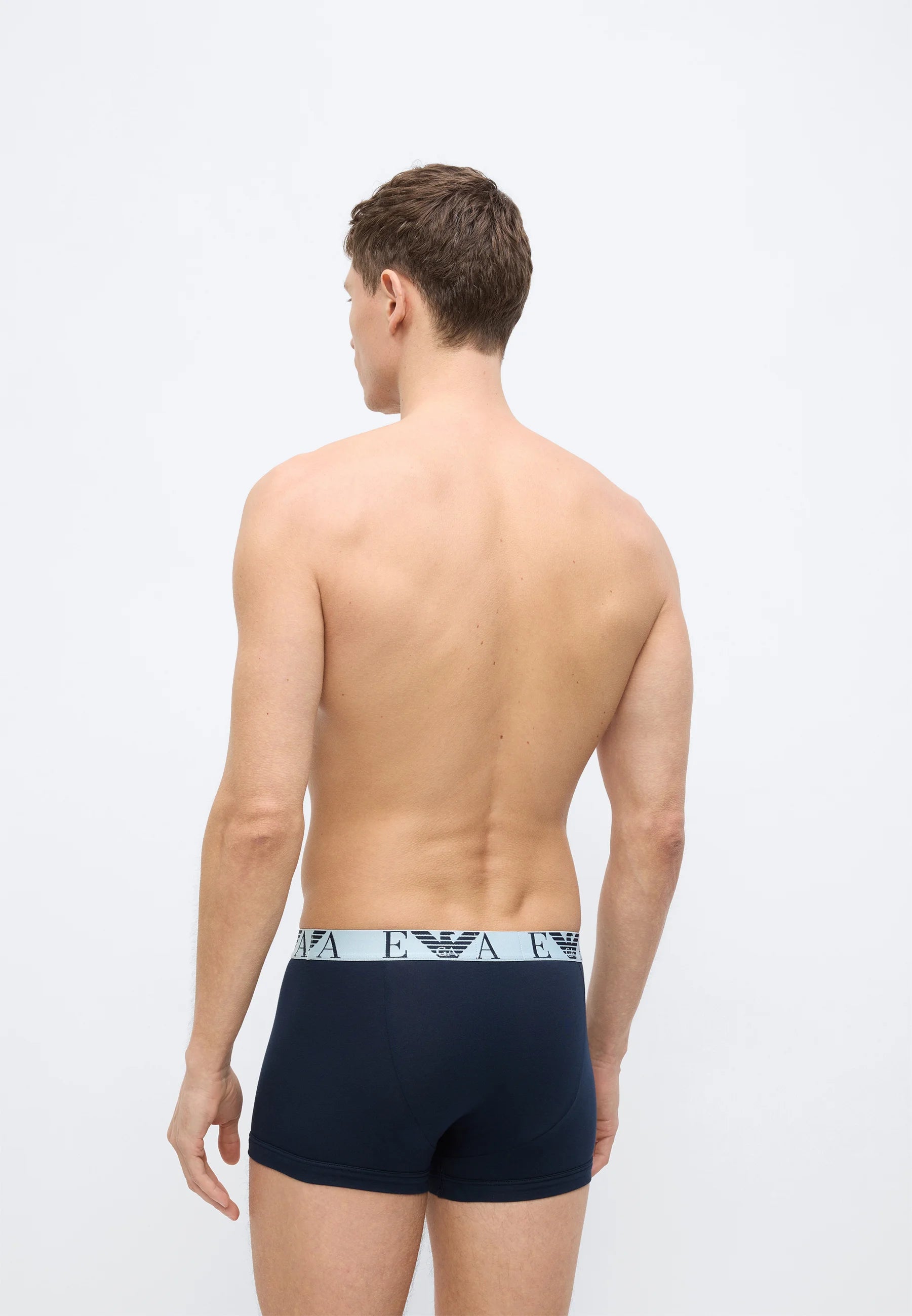 Lot de 6 boxers Emporio Armani BOLD Monogram – Noir, Gris, Blanc, Bleu