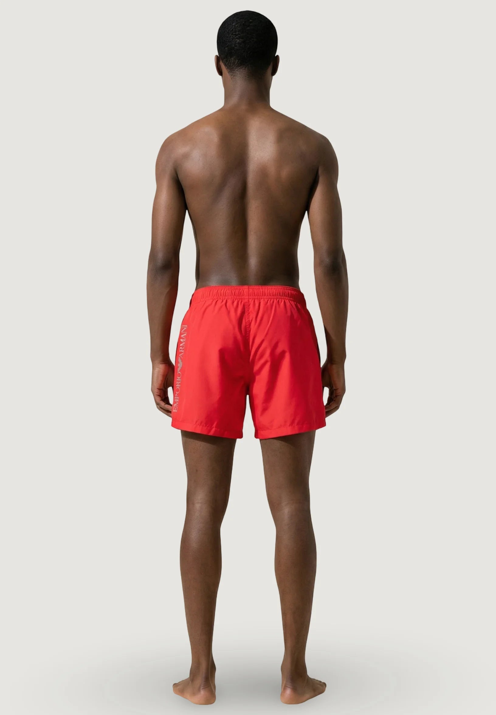 Short de bain Emporio Armani EA7 – Rouge, Argent