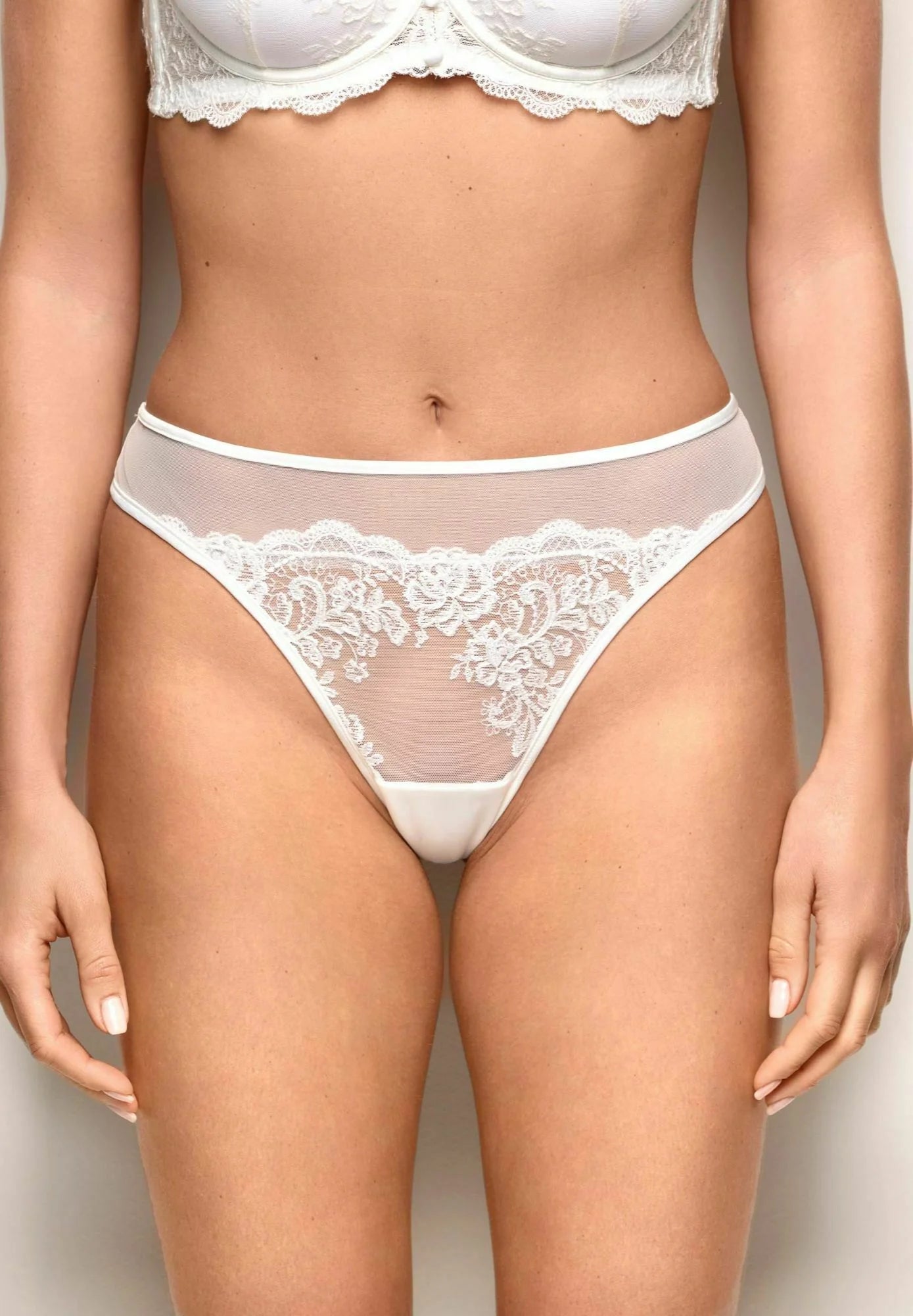 Yamamay Dreamy Brazilian Briefs – White Floral