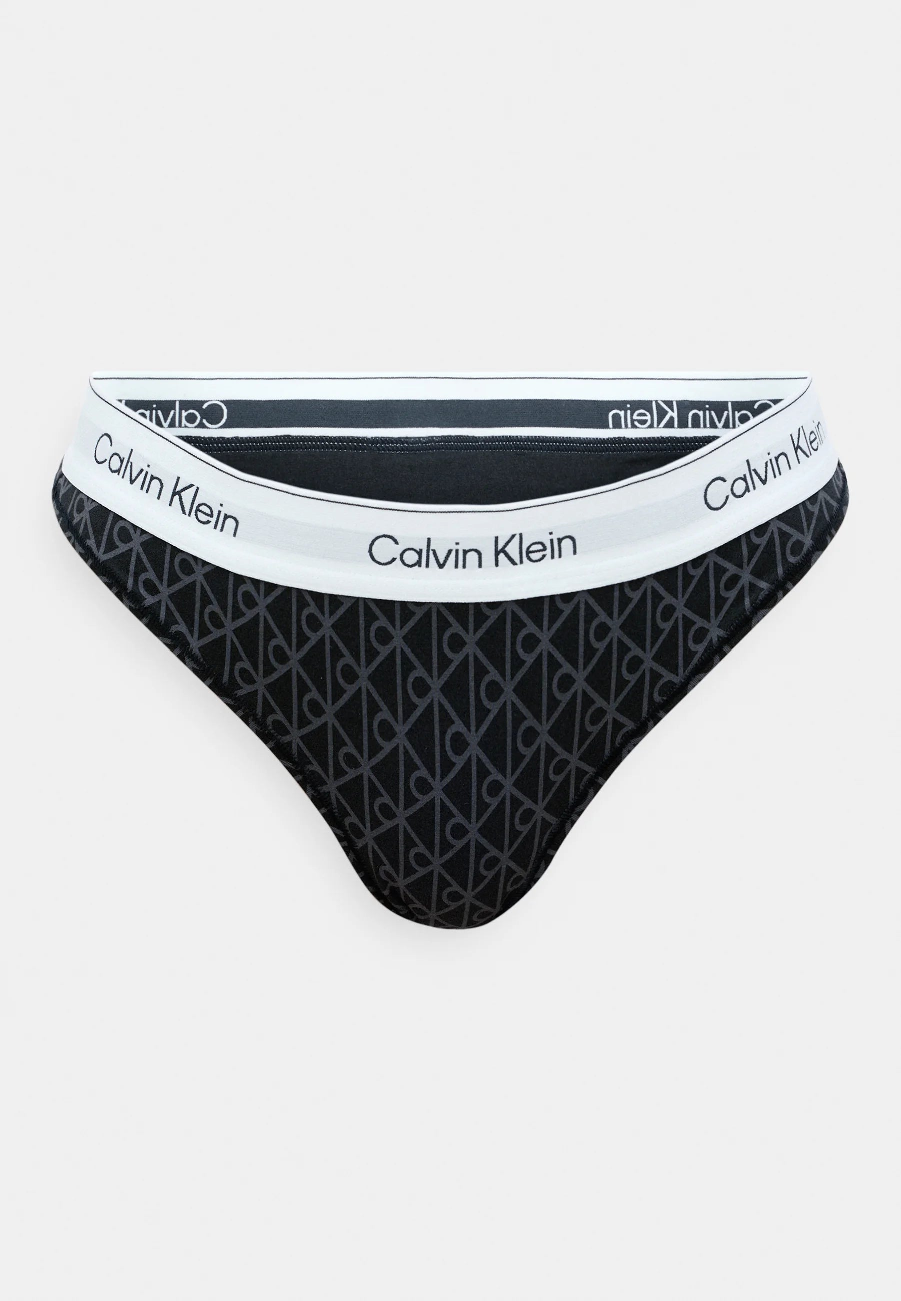 Calvin Klein Icon Thong – Black, Ashford Gray
