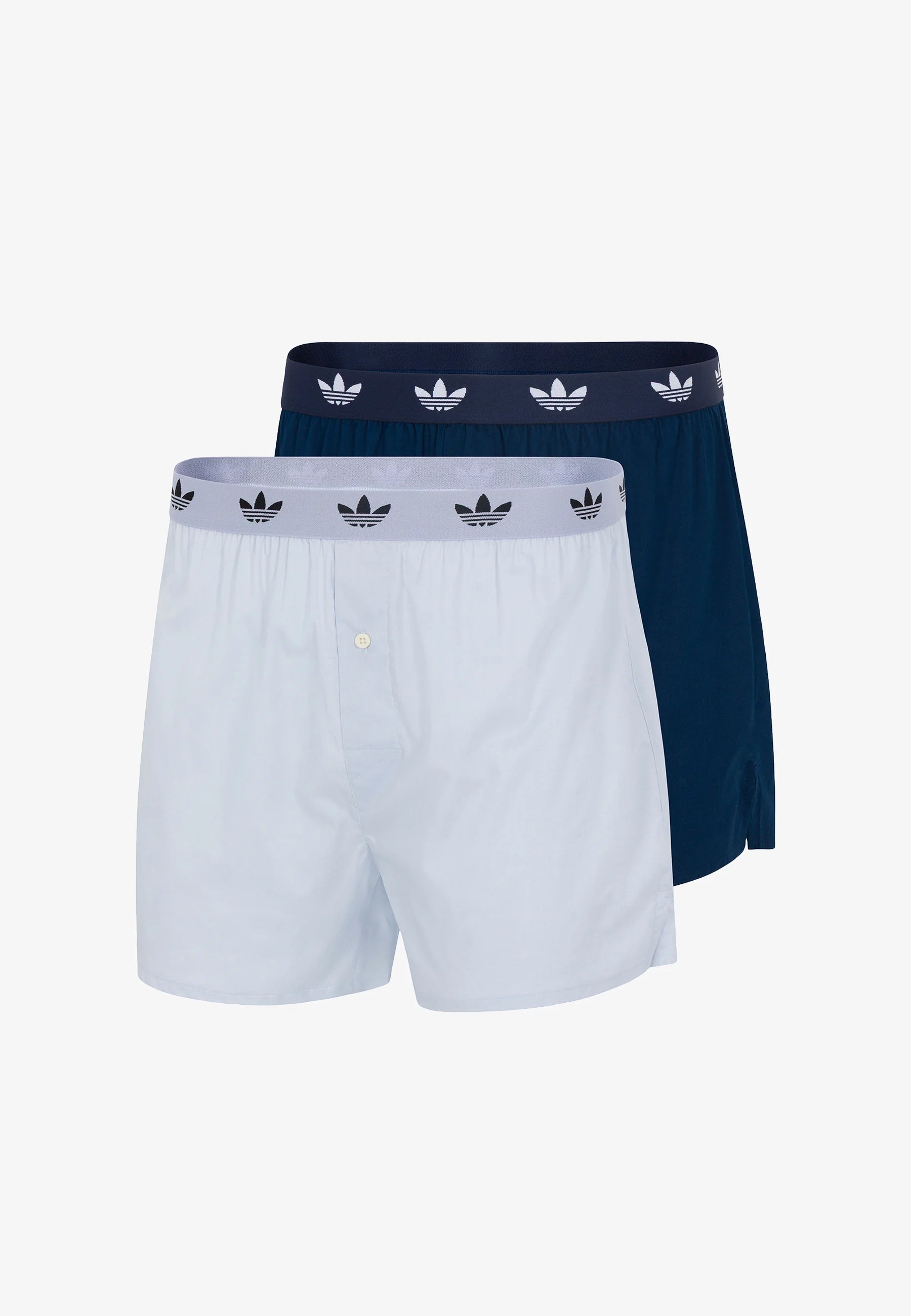 Adidas Originals Lot de 2 boxers – Bleu foncé, Bleu clair