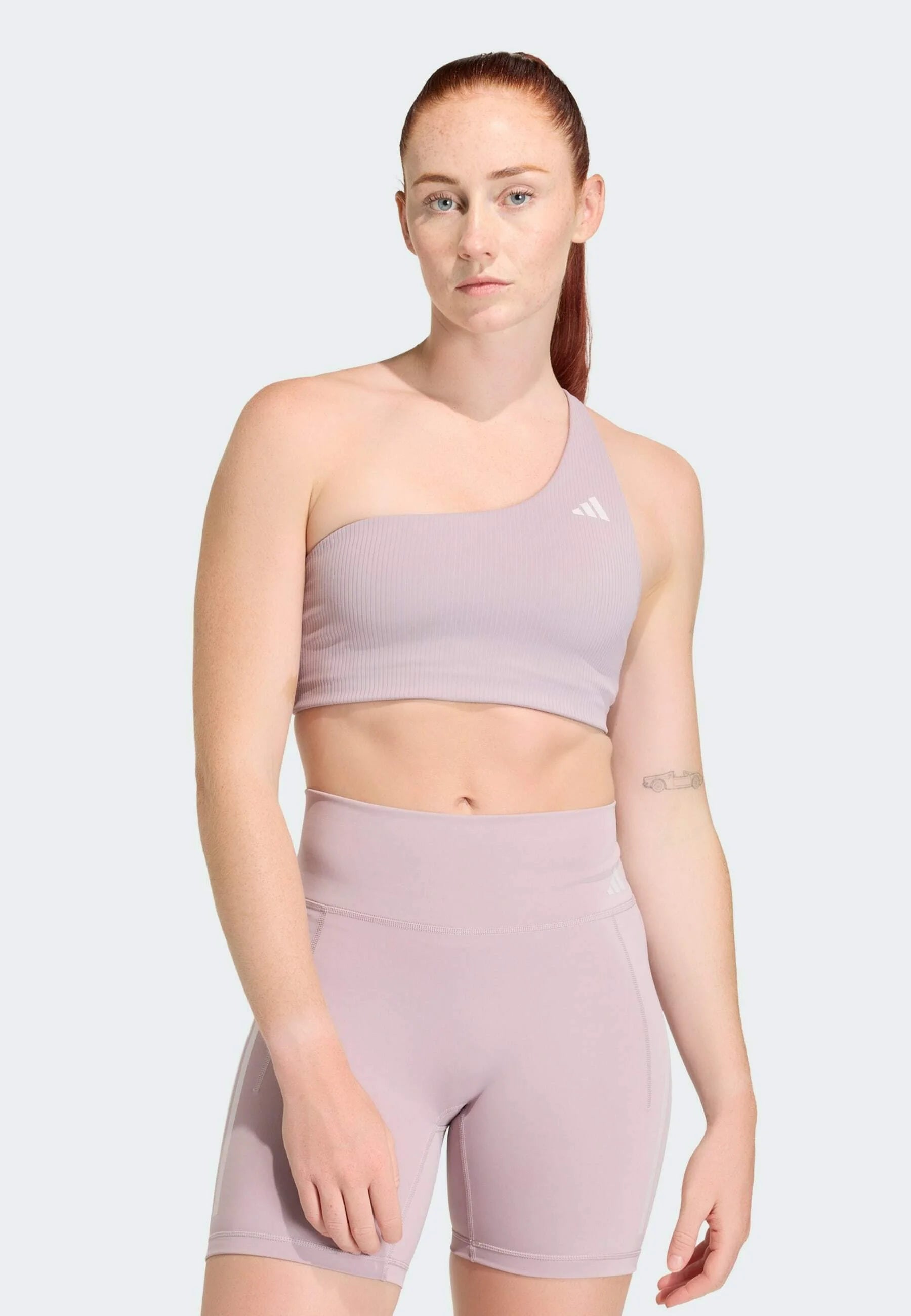 Adidas Performance Optime Workout Rib One Shoulder Light Support Bra – Preloved Fig