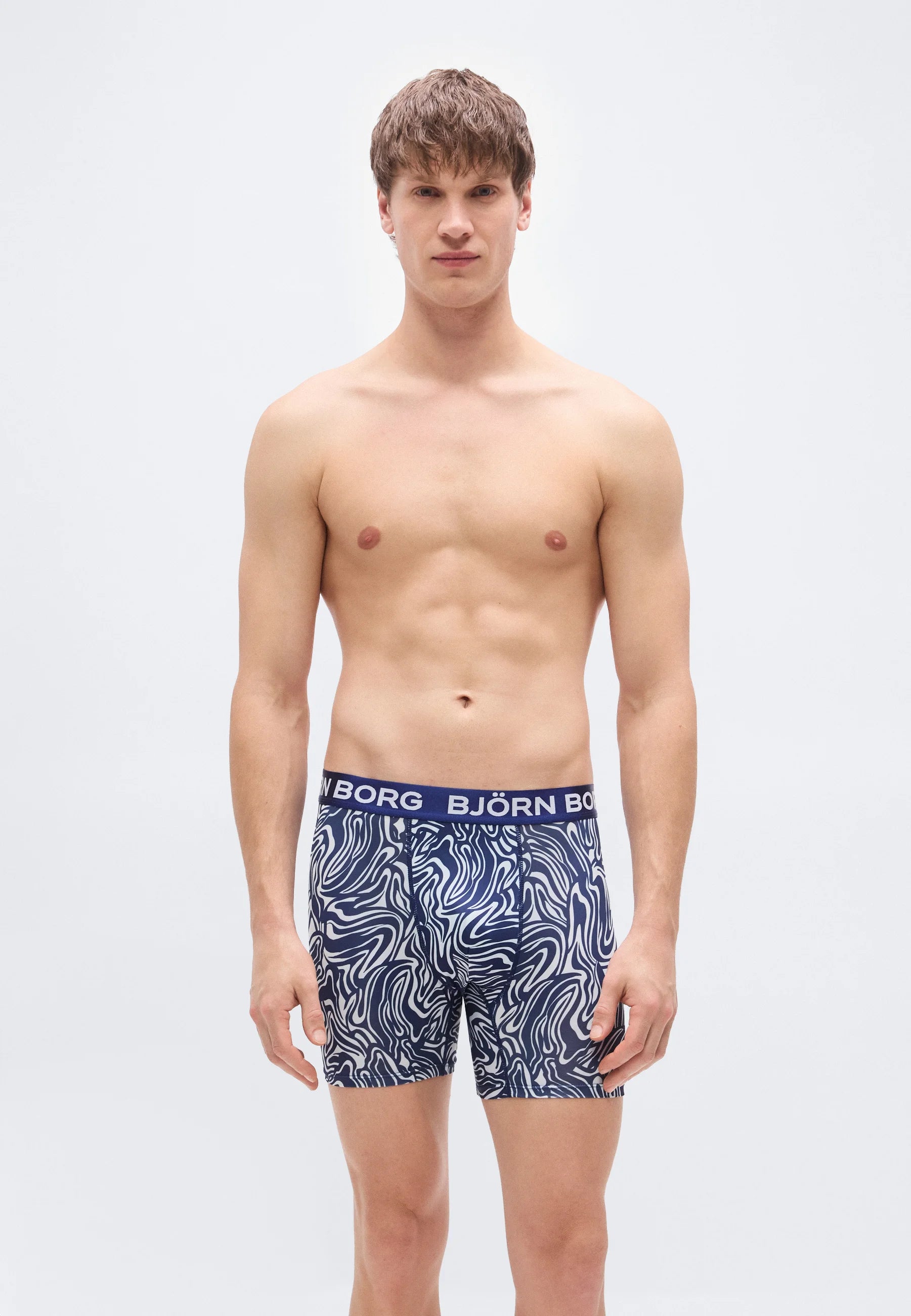 Björn Borg Sports 5 Pack Boxer Briefs – Blue, Black, Dark Blue