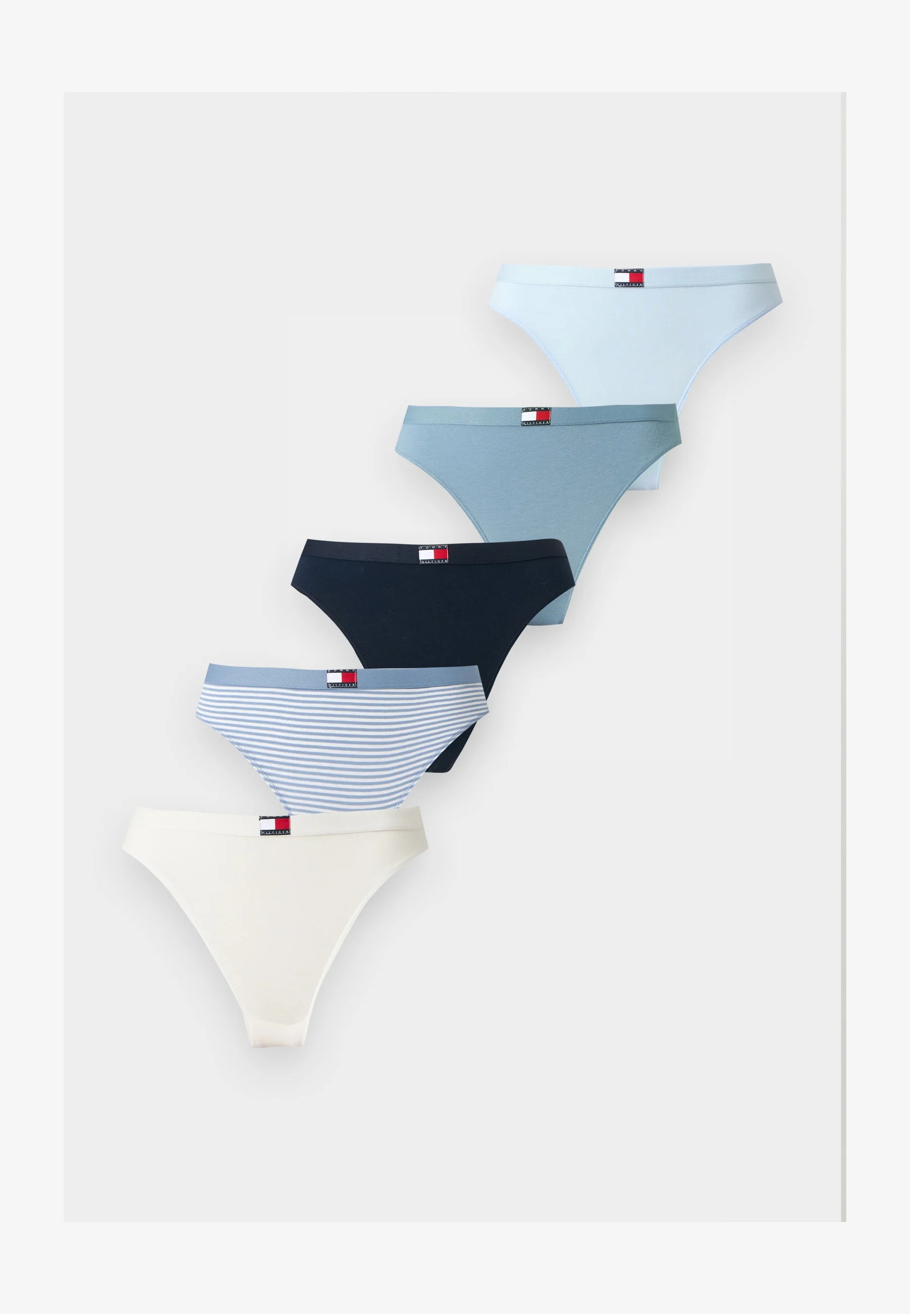 Tanga Tommy Hilfiger Heritage v 5 balení – vícebarevné
