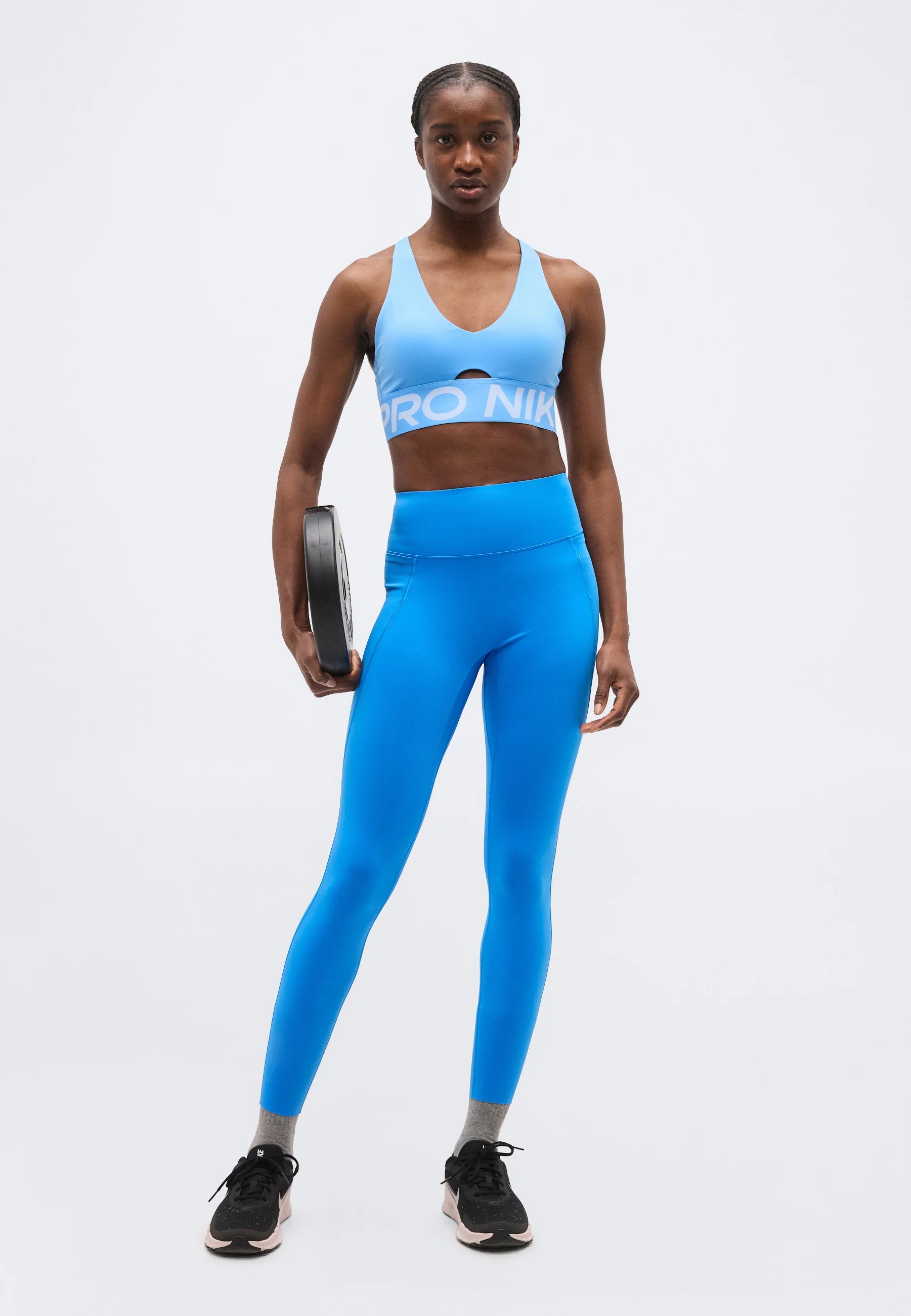 Soutien-gorge de sport Nike Sculpt Medium Support - Bleu université, Bleu hydrogène, Blanc