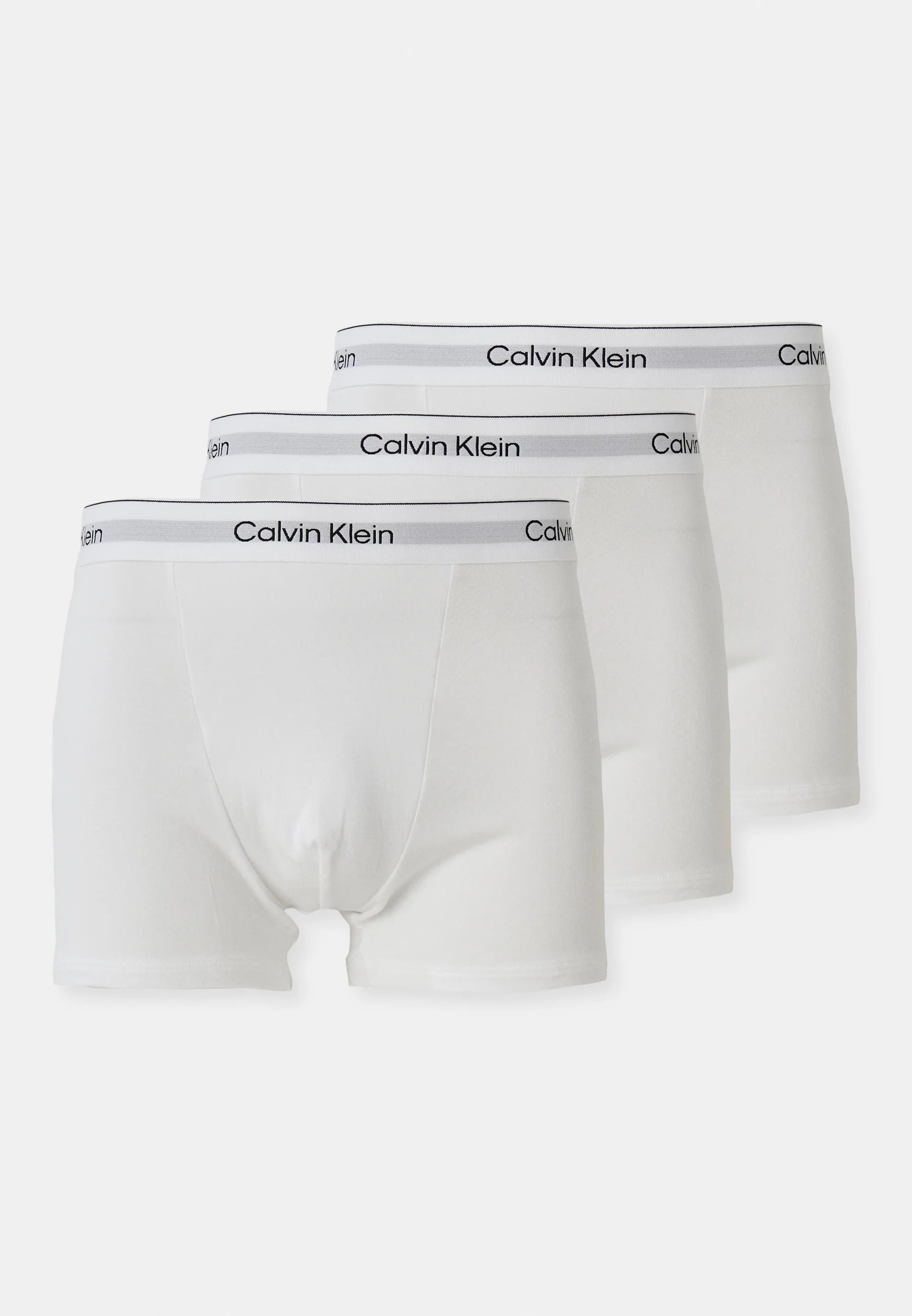 Calvin Klein Icon Cotton Stretch Relaxed Fit Trunks – 3 Pack – White