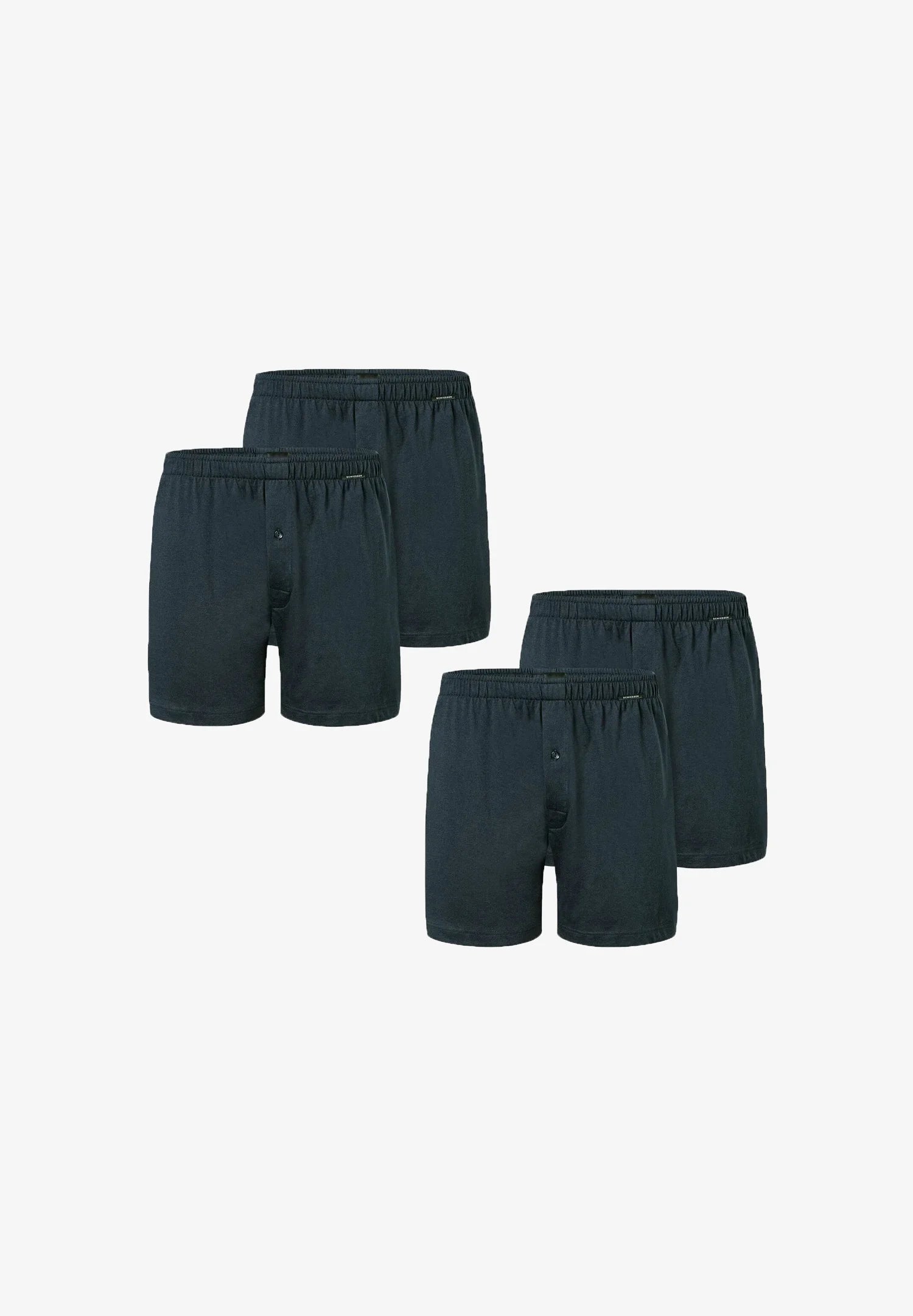 Schiesser Classic Cotton Boxer Shorts 4 Pack – Navy