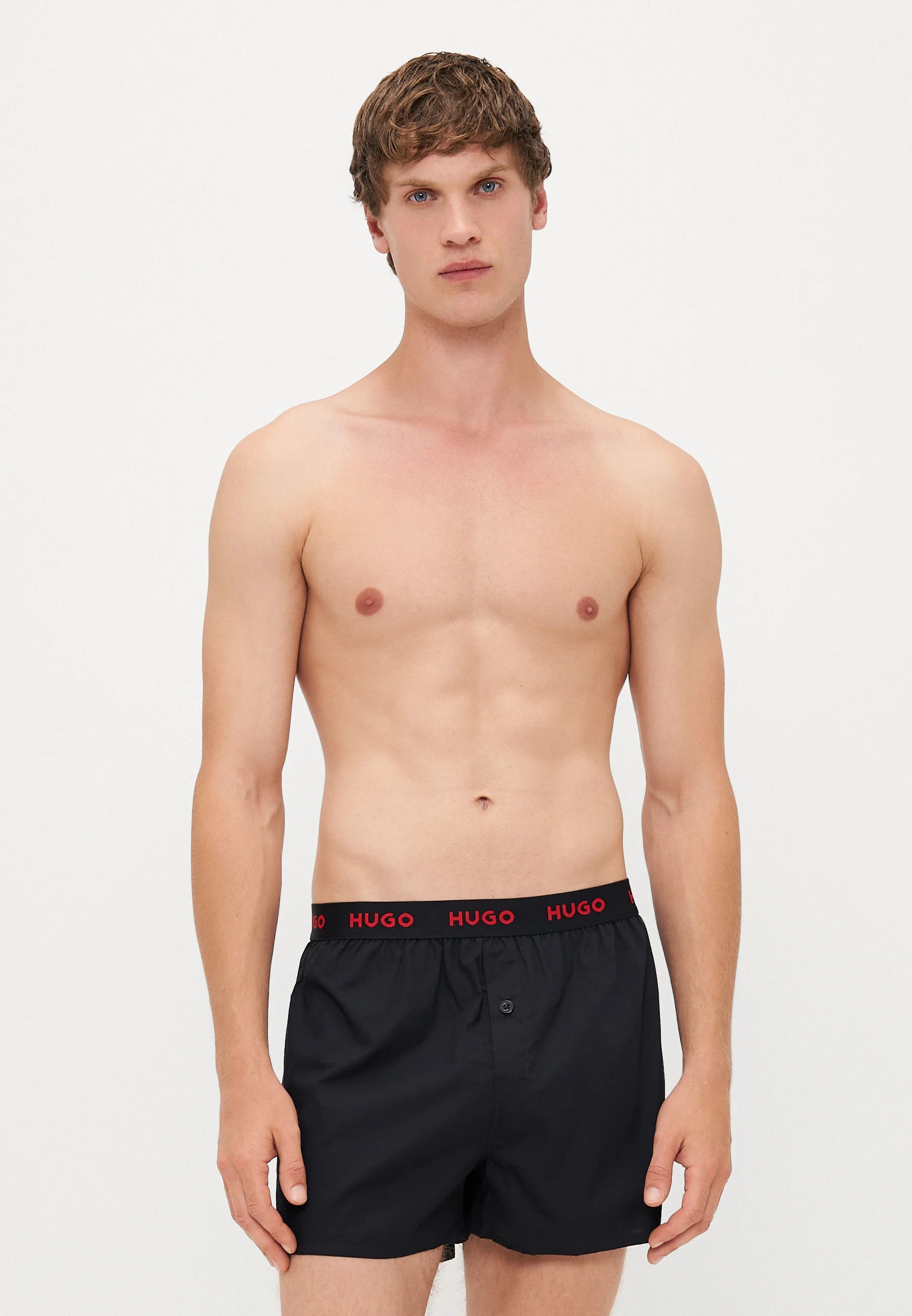 HUGO Triplet 3 Pack Boxer Shorts – Black, Red