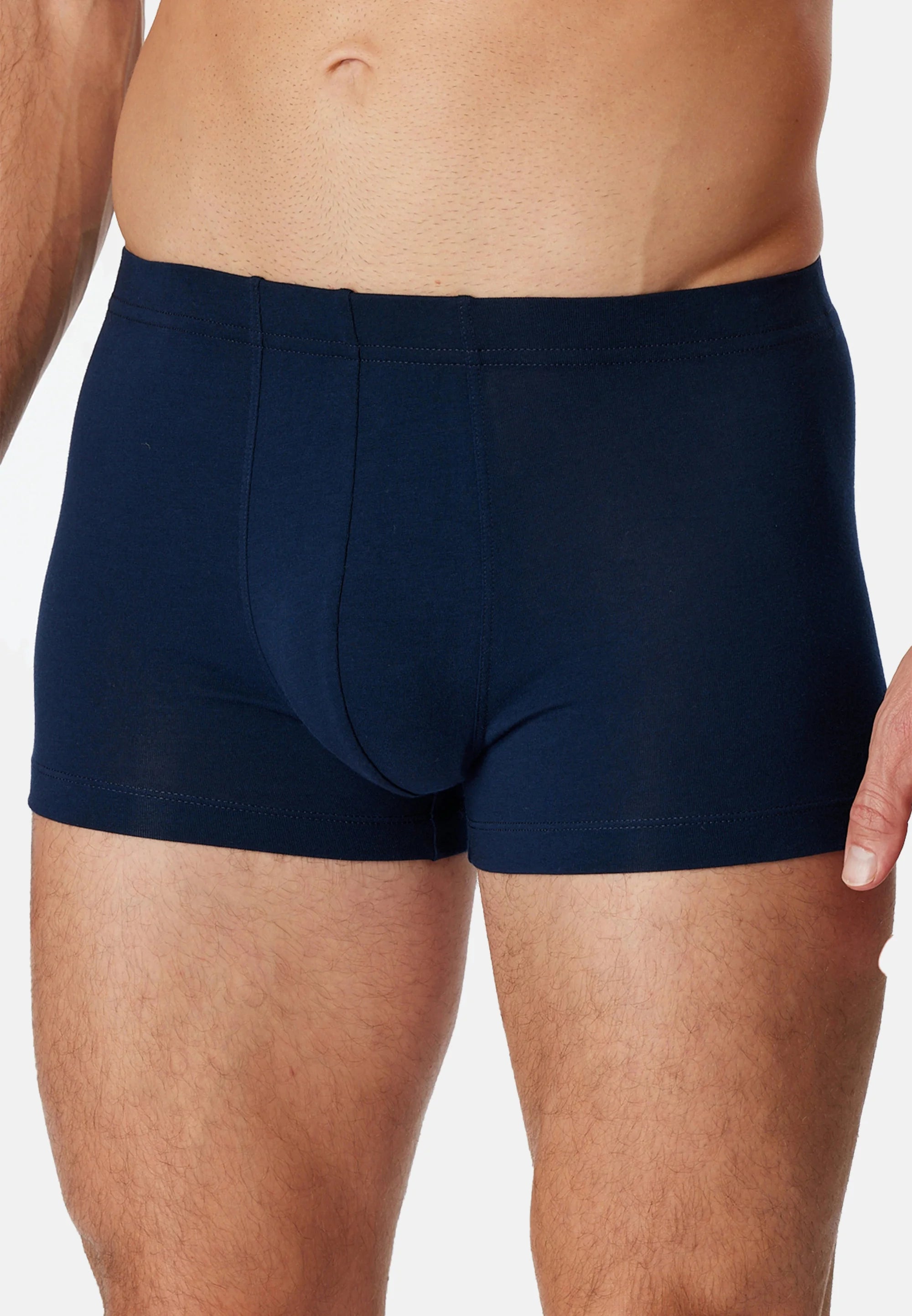 Bavlněné Stretch Trunks Schiesser – tmavě modré