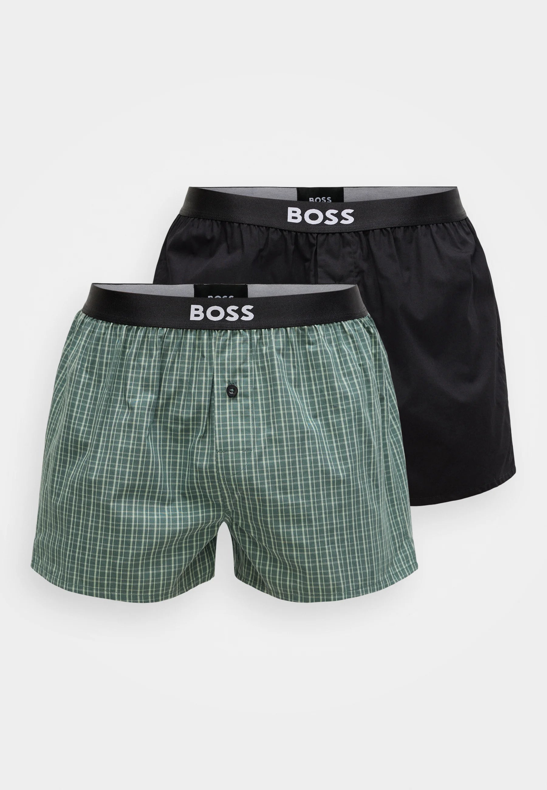 BOSS 2er-Pack Boxershorts – Dunkelgrün