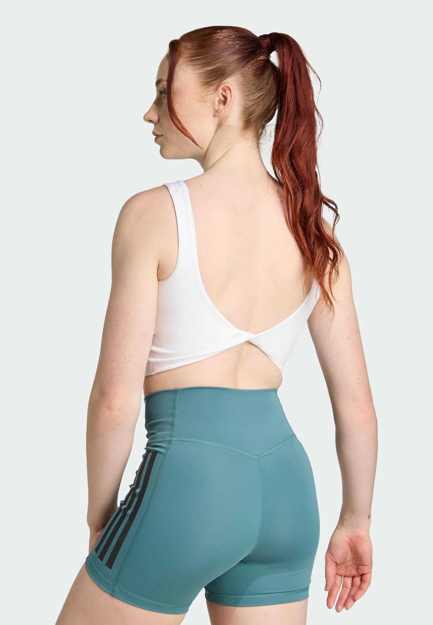 Adidas Performance PWR Tank Light Support Sports Bra – White