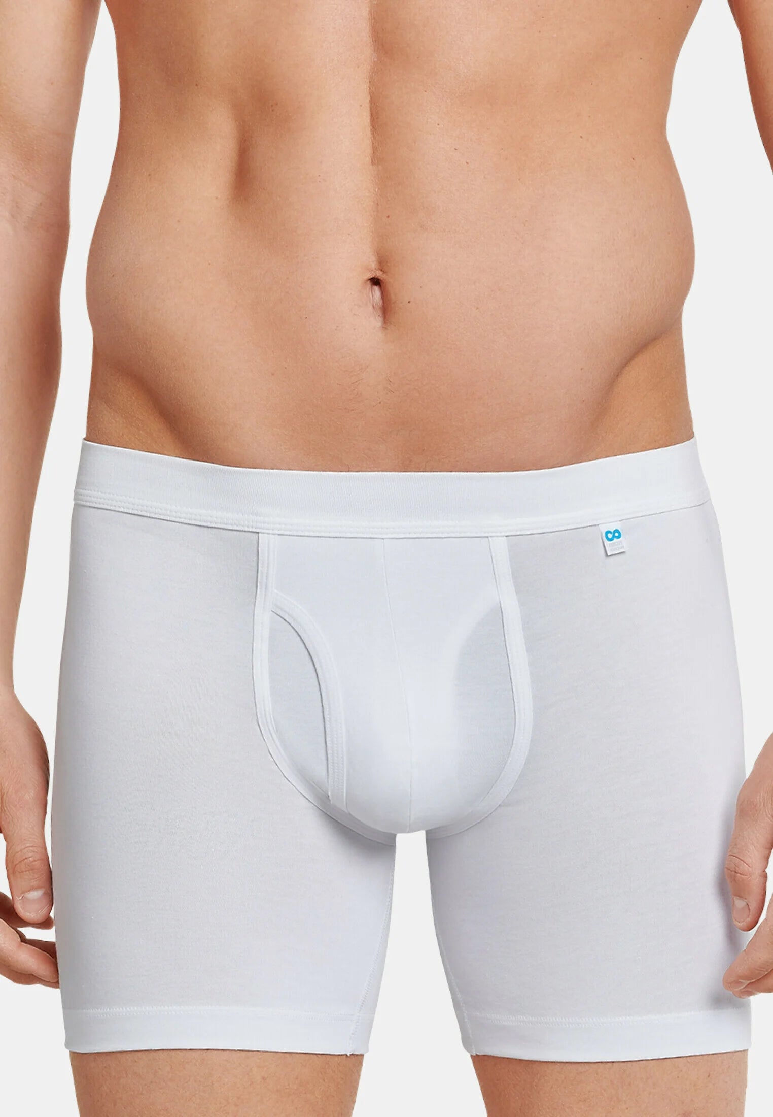 Schiesser Long Life Cotton 4 Pack Boxer Briefs – White, Black