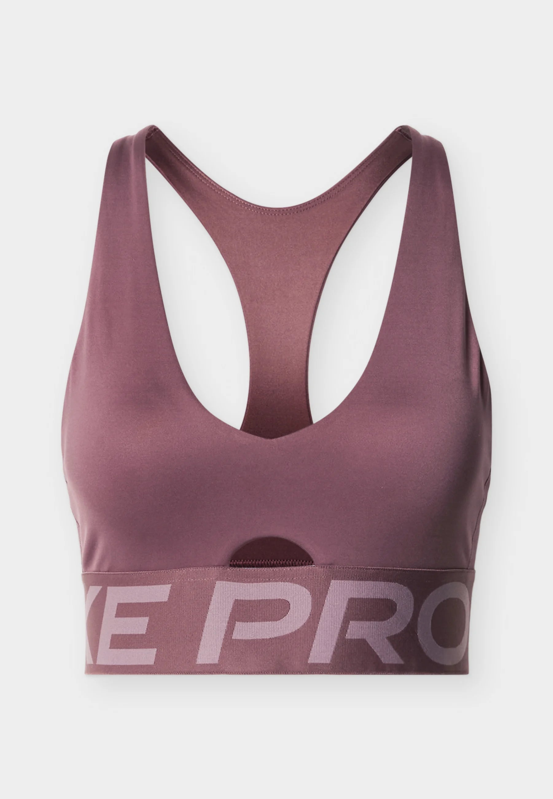 Sportovní podprsenka Nike Sculpt Medium Support – tetování, šedohnědá, bílá