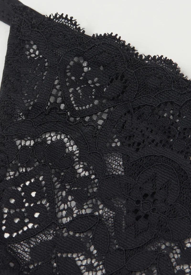 Intimissimi Tanga mit seitlichen Riemen – Schwarz