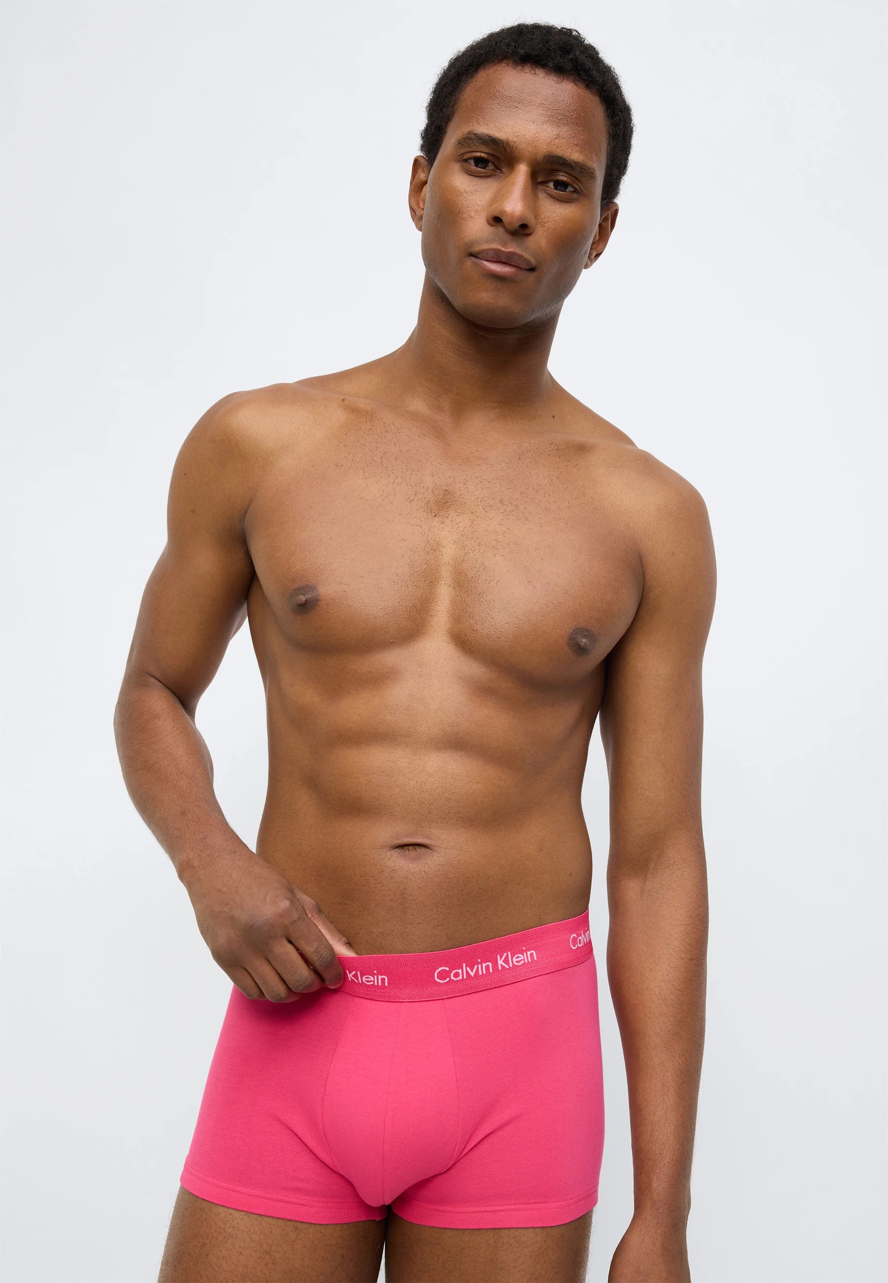 Calvin Klein Cotton Stretch Trunks – 3er-Pack – Blue Shadow, Innuendo, Grey Heather