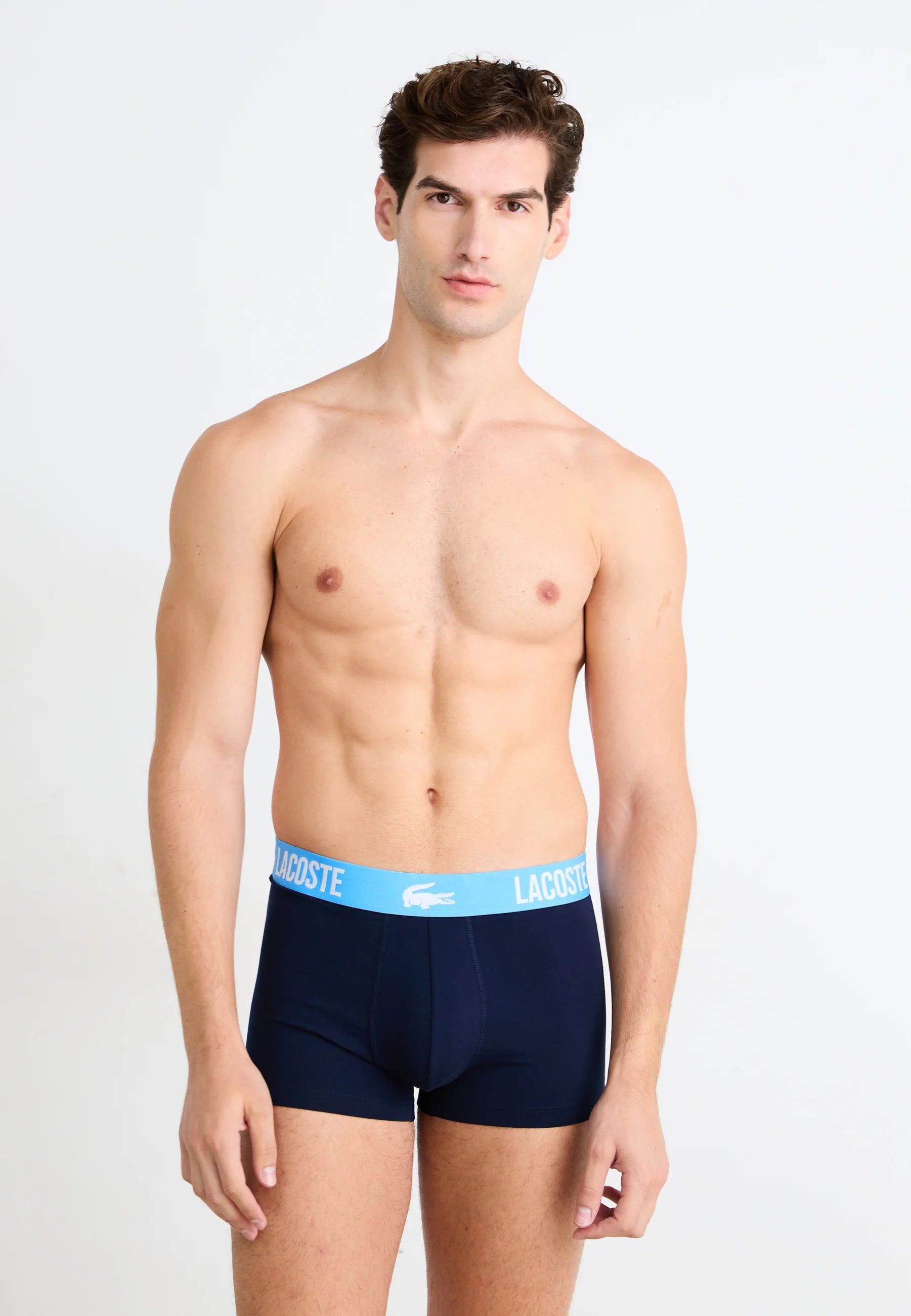 Lacoste Trunk 5 Pack Stretch Trunks – Navy Blue, Captain, Argentine Blue