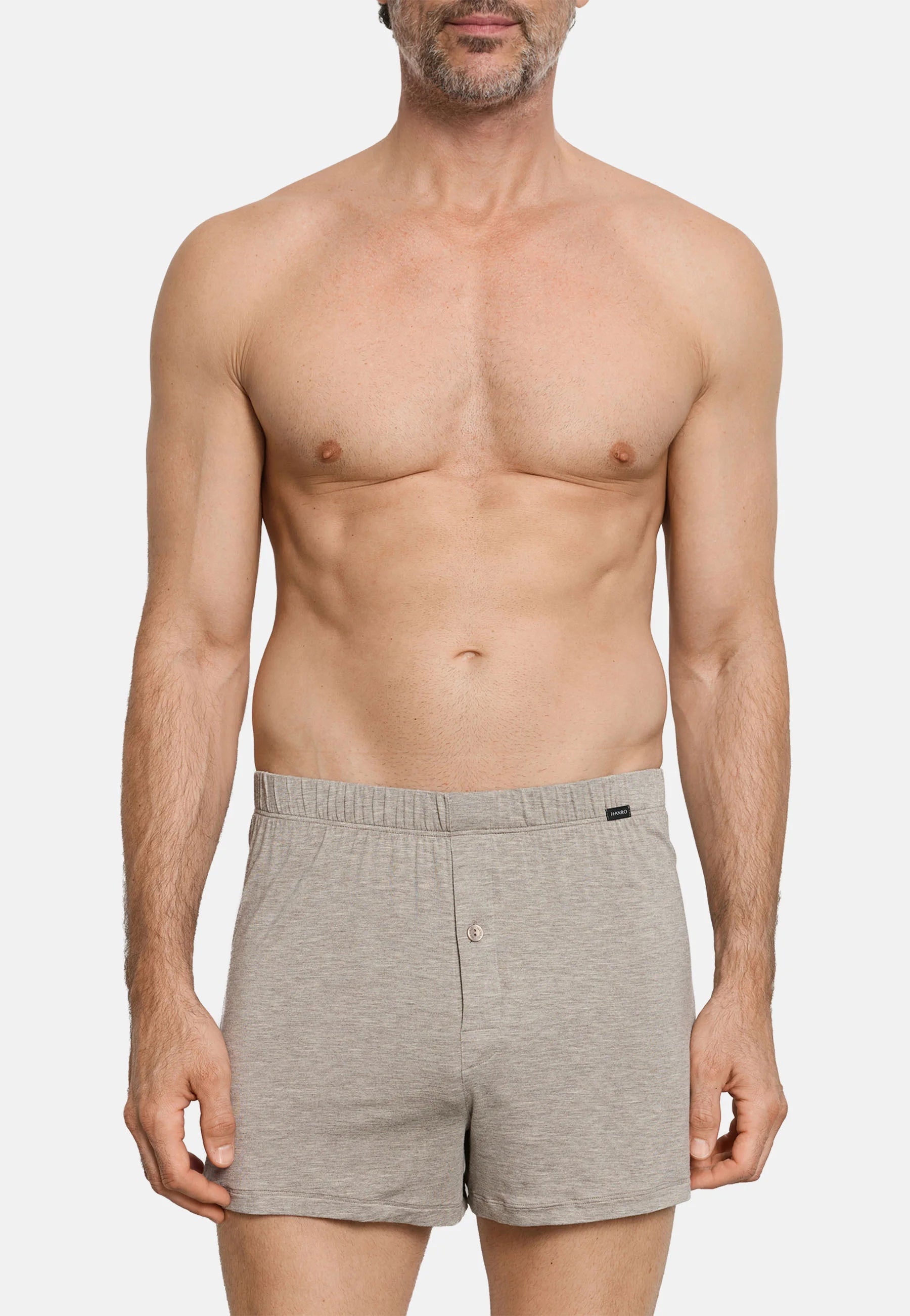 Boxerky HANRO CASUALS DAY – Hazelnut Melange