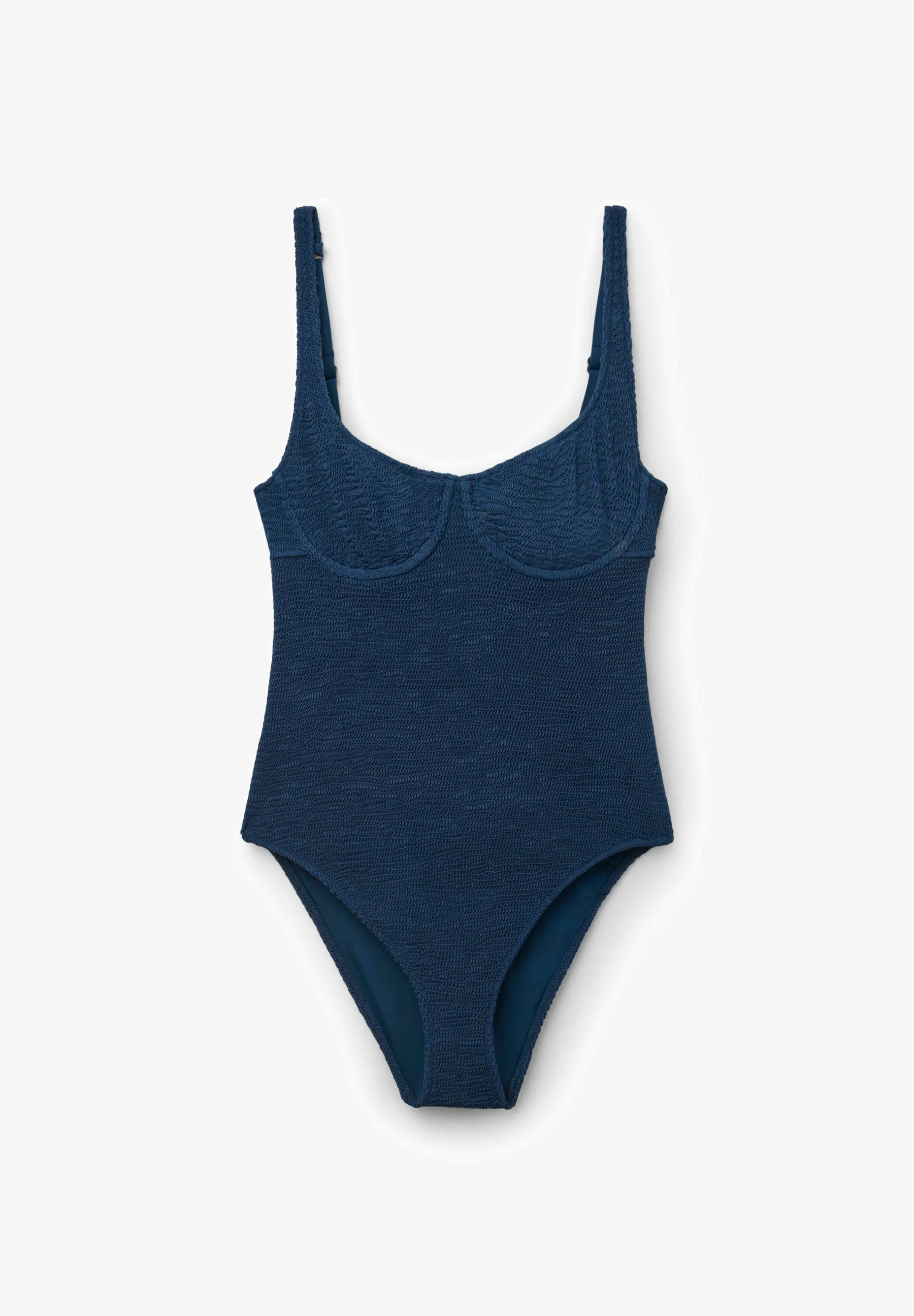 Calzedonia Crinkle Waves Swimsuit – Blue