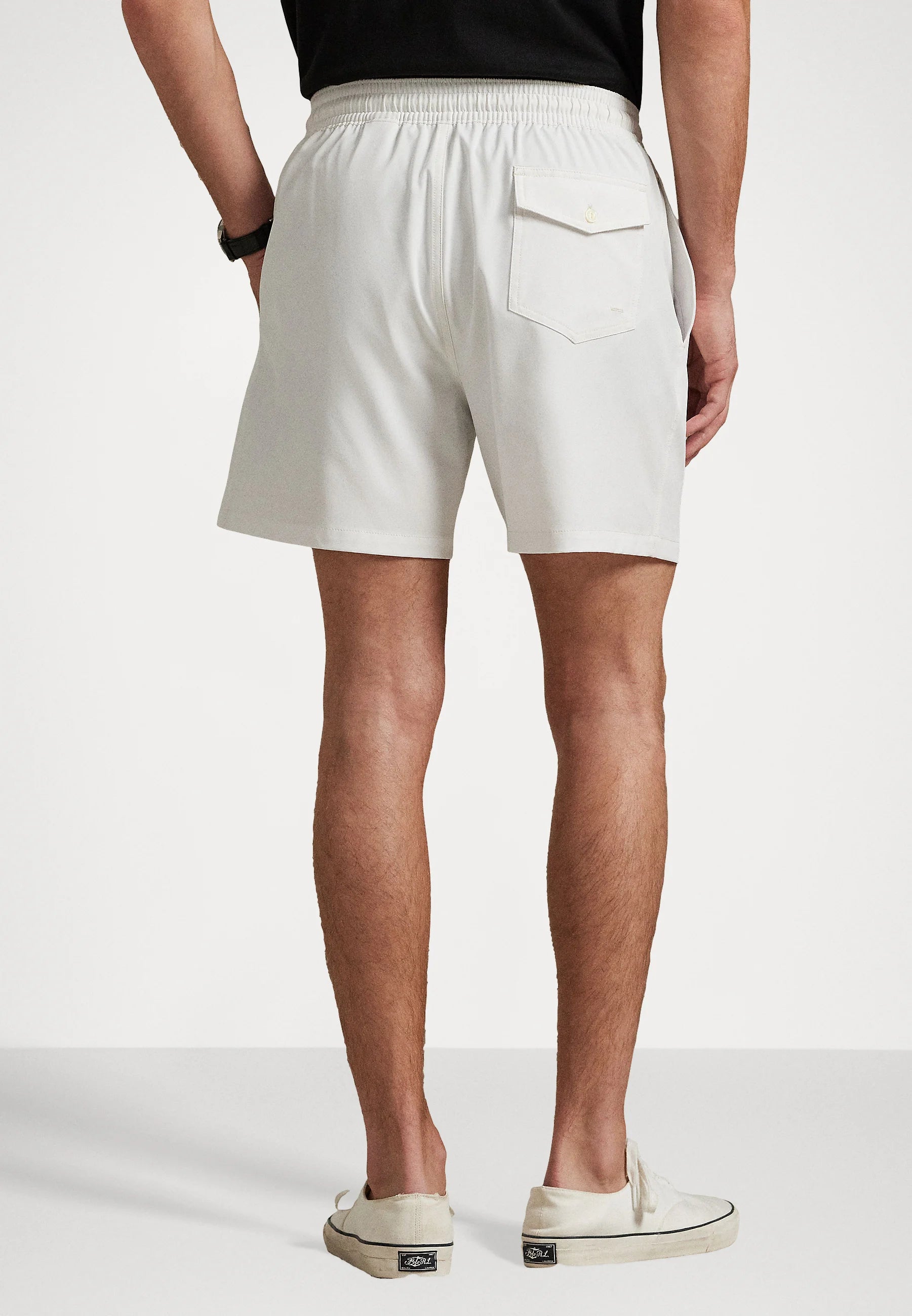 Plavkové šortky Polo Ralph Lauren Traveler Classic 14,6 cm – Deckwash White