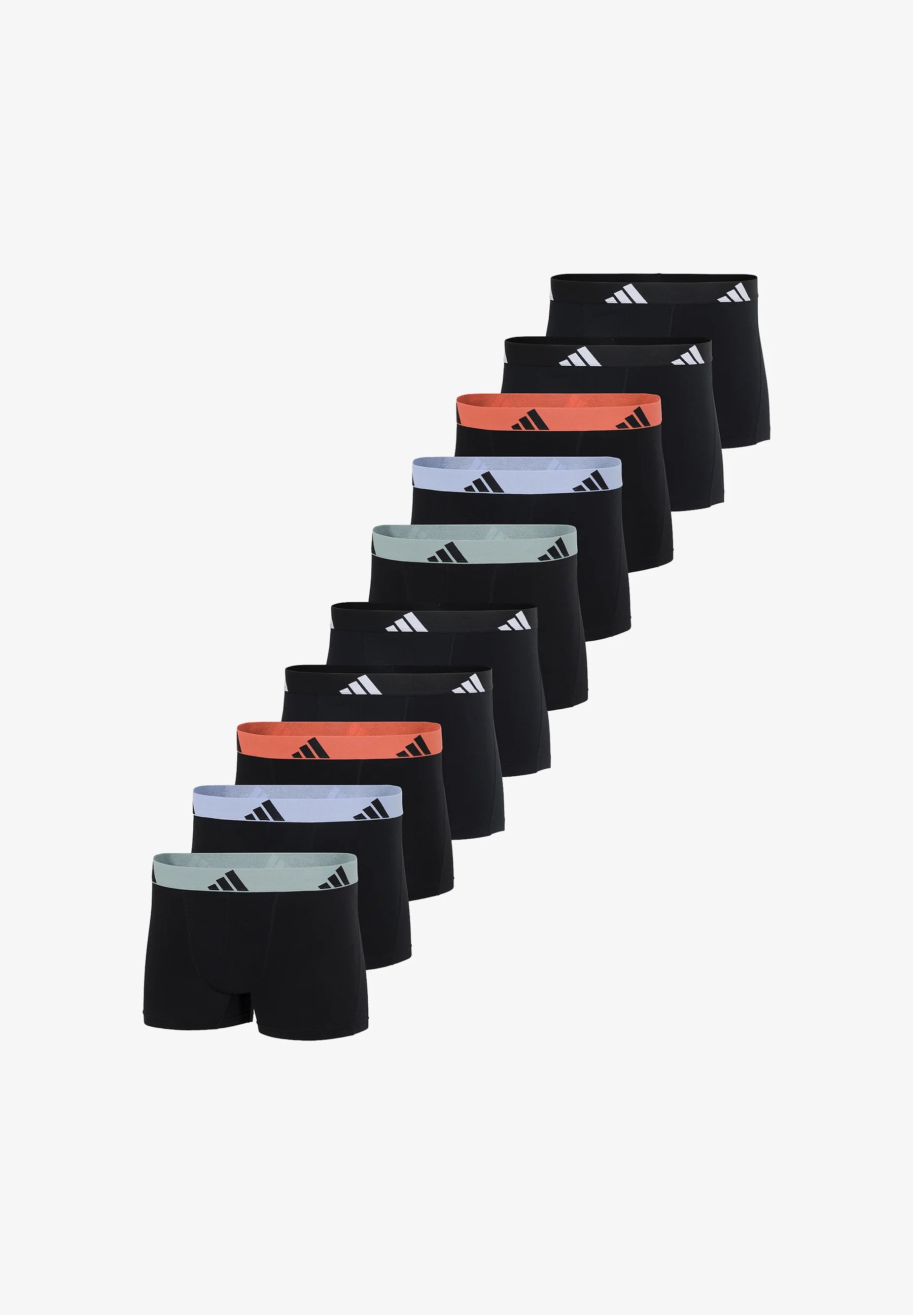 Adidas Sportswear 10 Pack Boxers – Noir, Couleurs Assorties