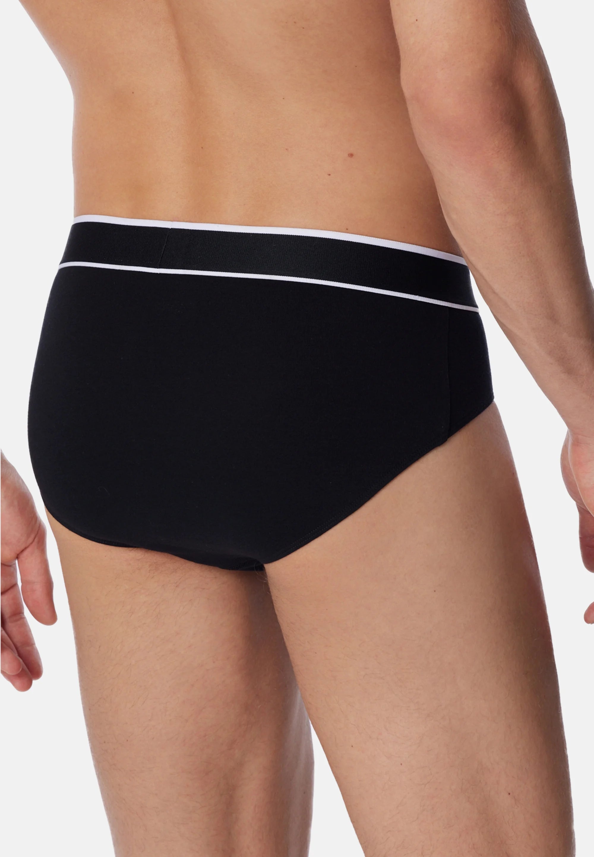 Schiesser Cotton Stretch Rio Briefs 9 Pack – Black