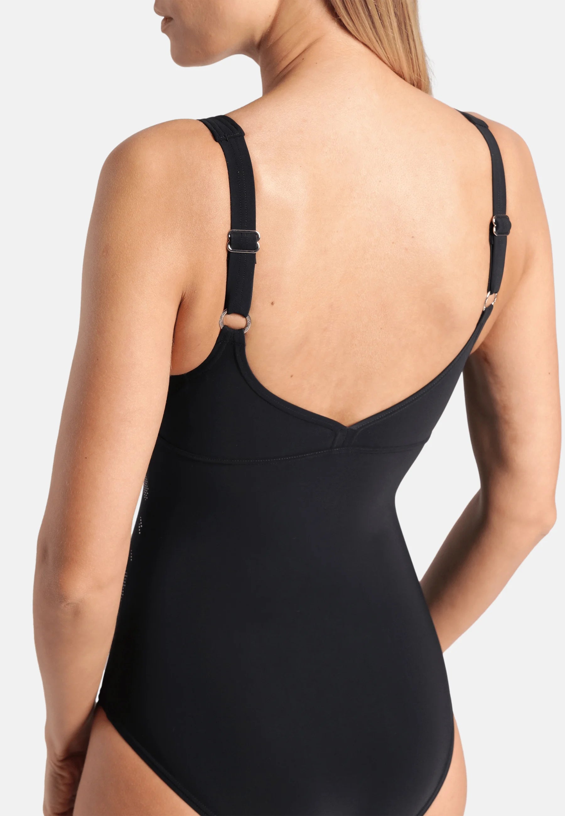 Arena Shapewear Milena C-Cup Einteiliger Badeanzug – Schwarz