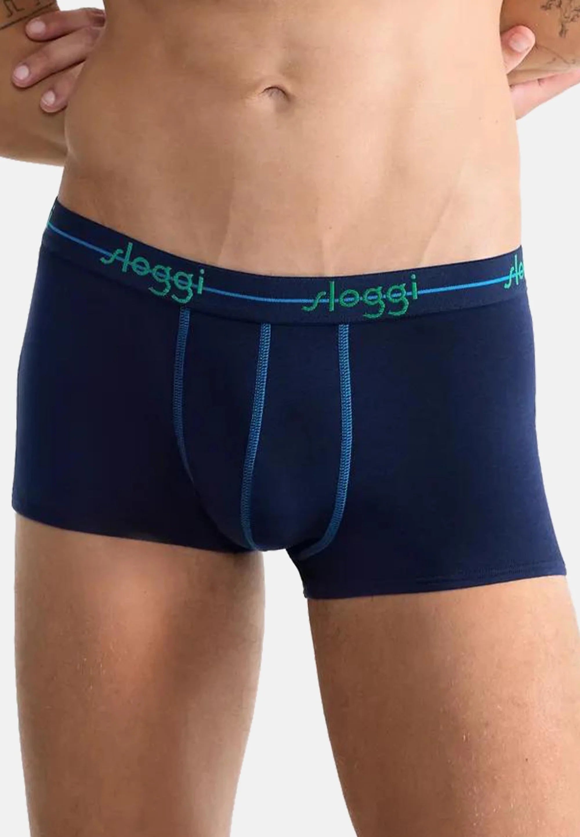 Sloggi Trunks 6 Pack – tmavě modrá, modrá