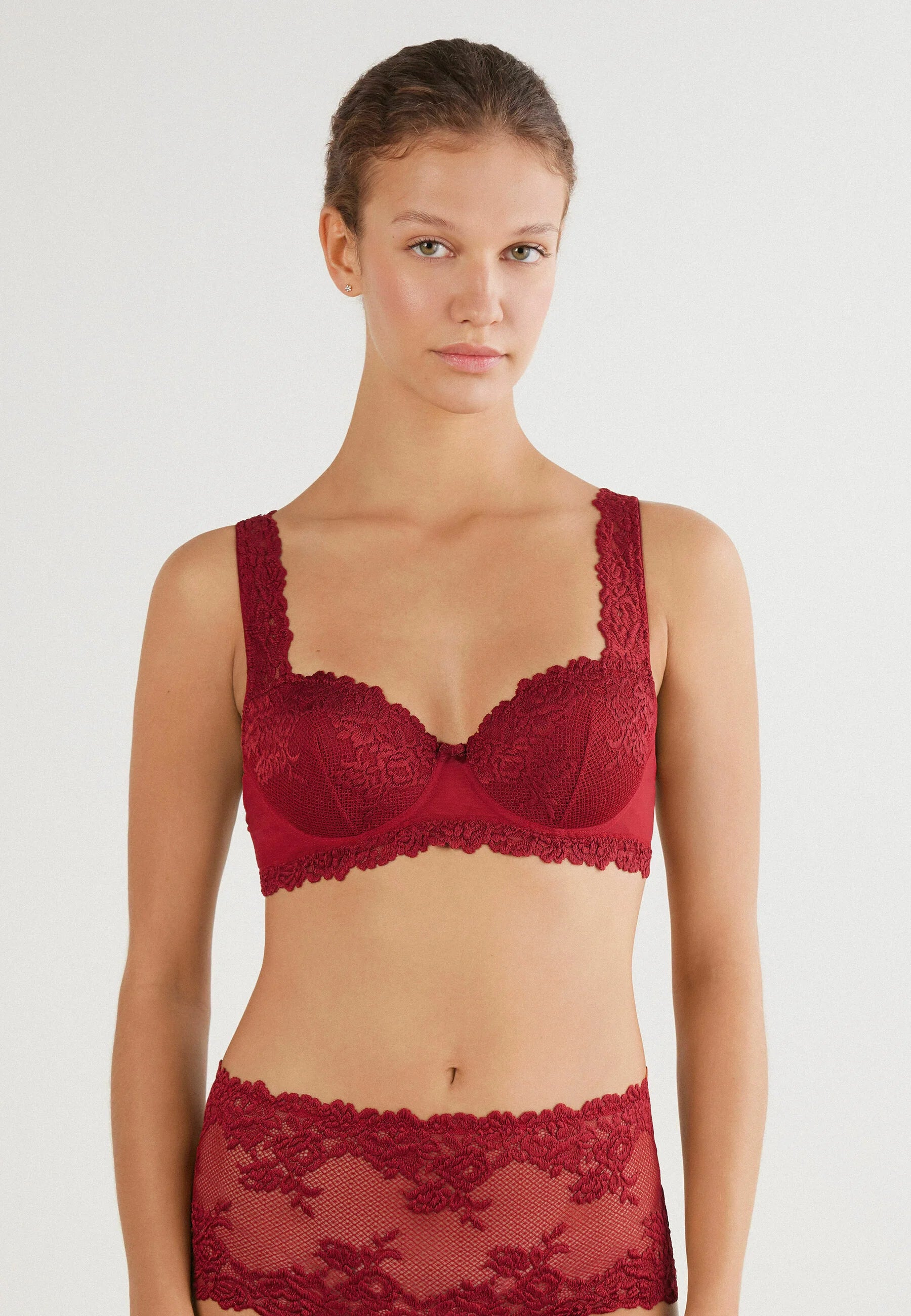 Intimissimi Pretty Flowers Sofia Balconette-Bügel-BH – Rot