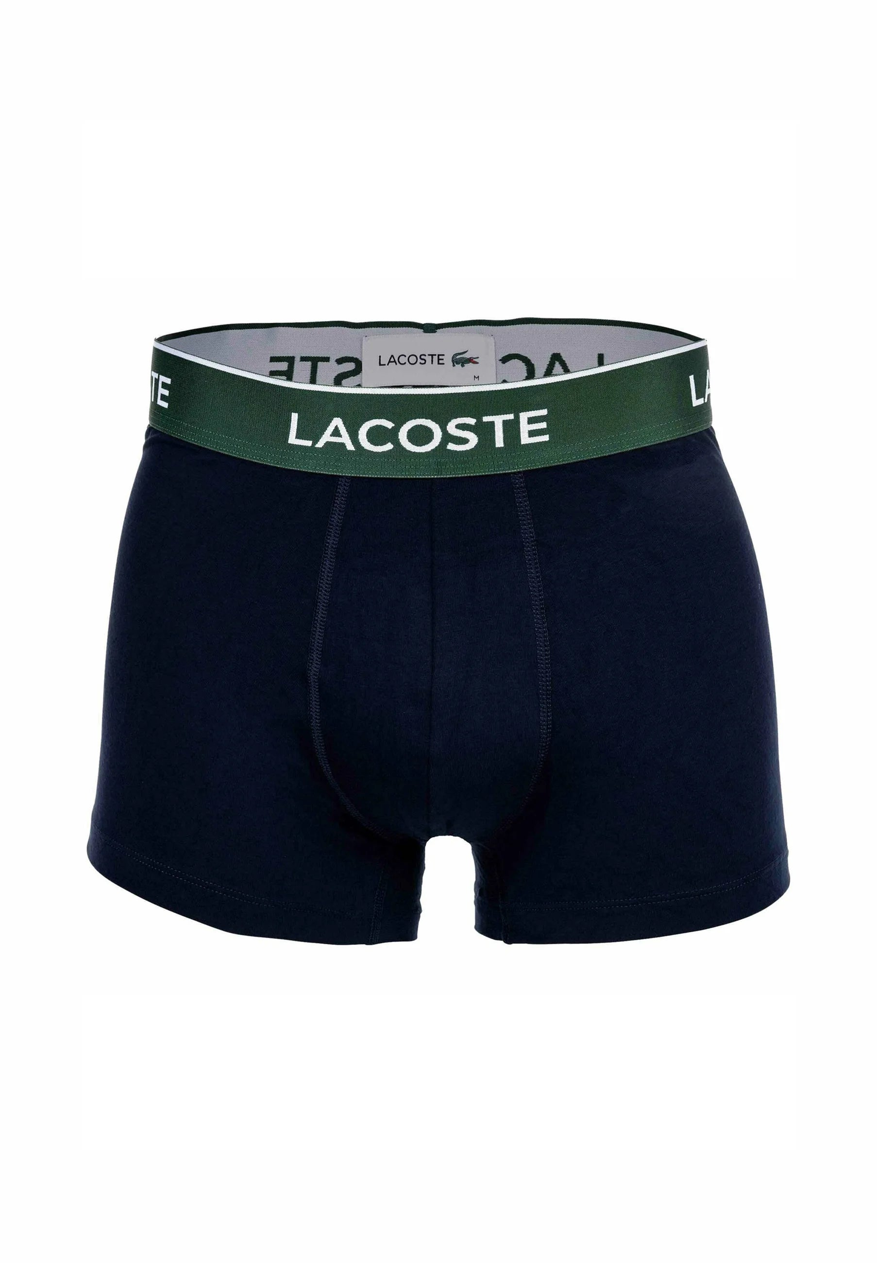 Lacoste 6 Pack Logobund Trunks – tmavě modrá, zelená, červená