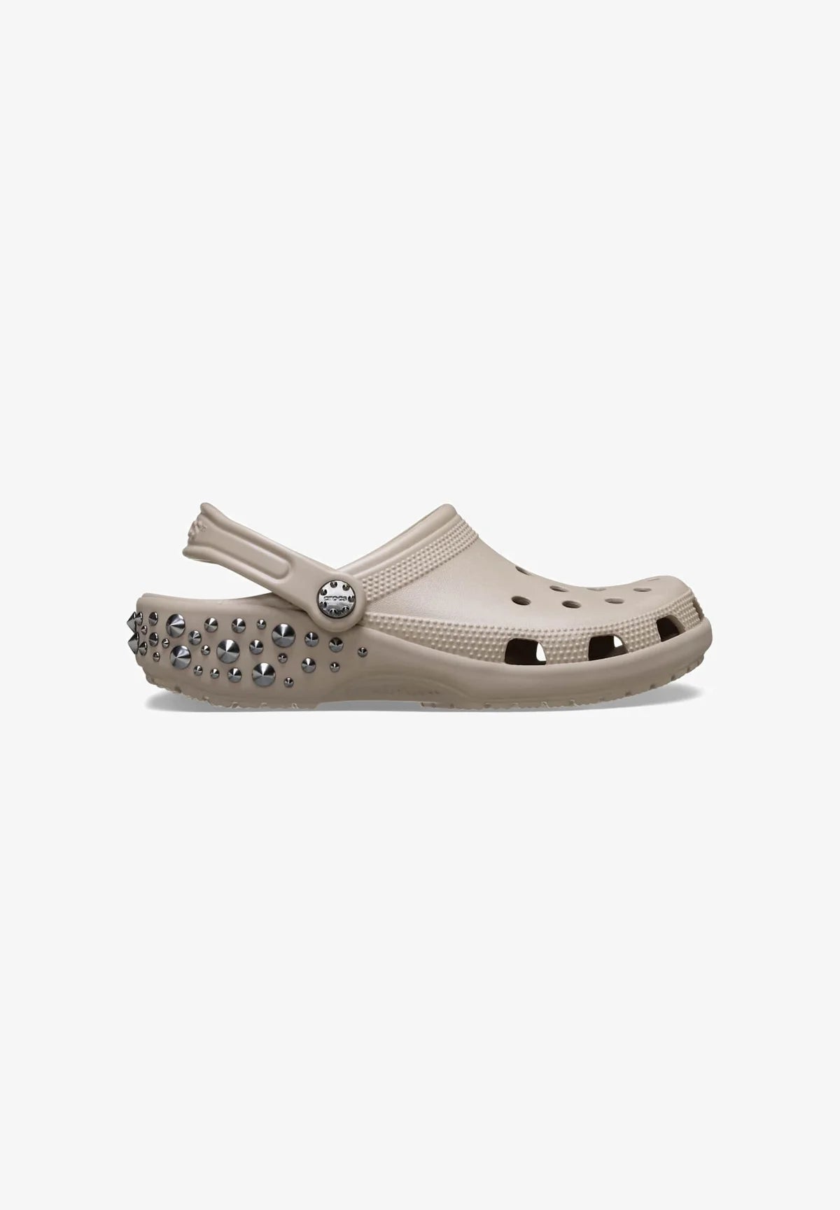 Sabots cloutés Crocs – Taupe