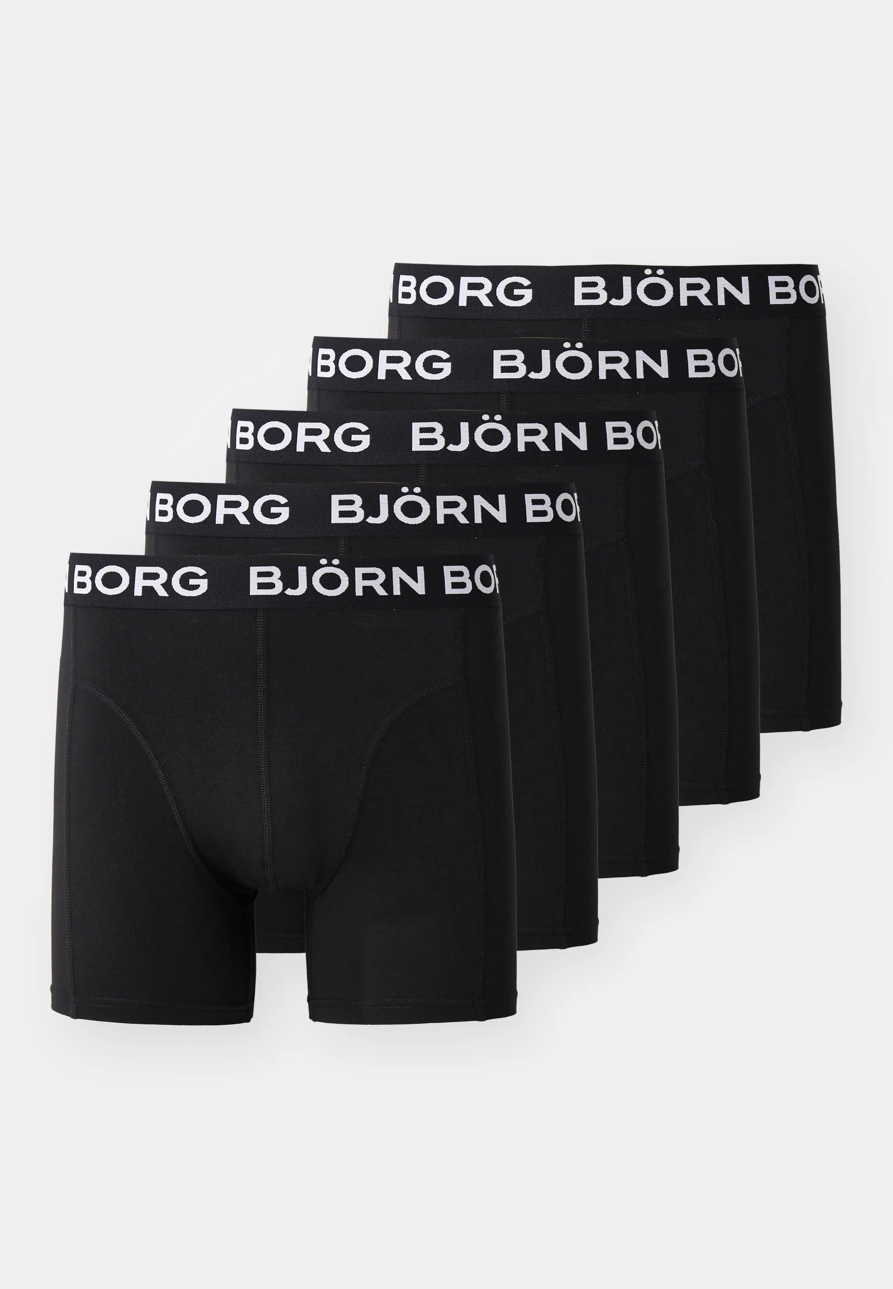 Björn Borg 5 Pack Boxer Briefs – Black