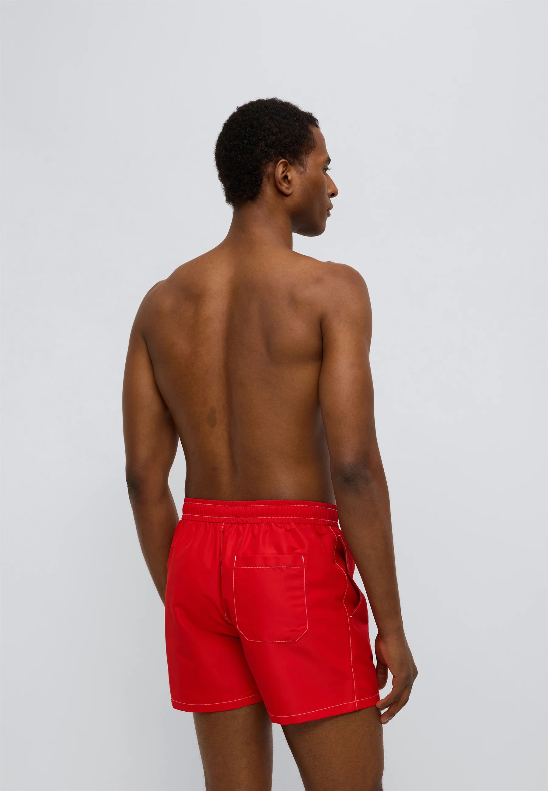 Short de bain Tommy Hilfiger Heritage Logo – Deep Crimson