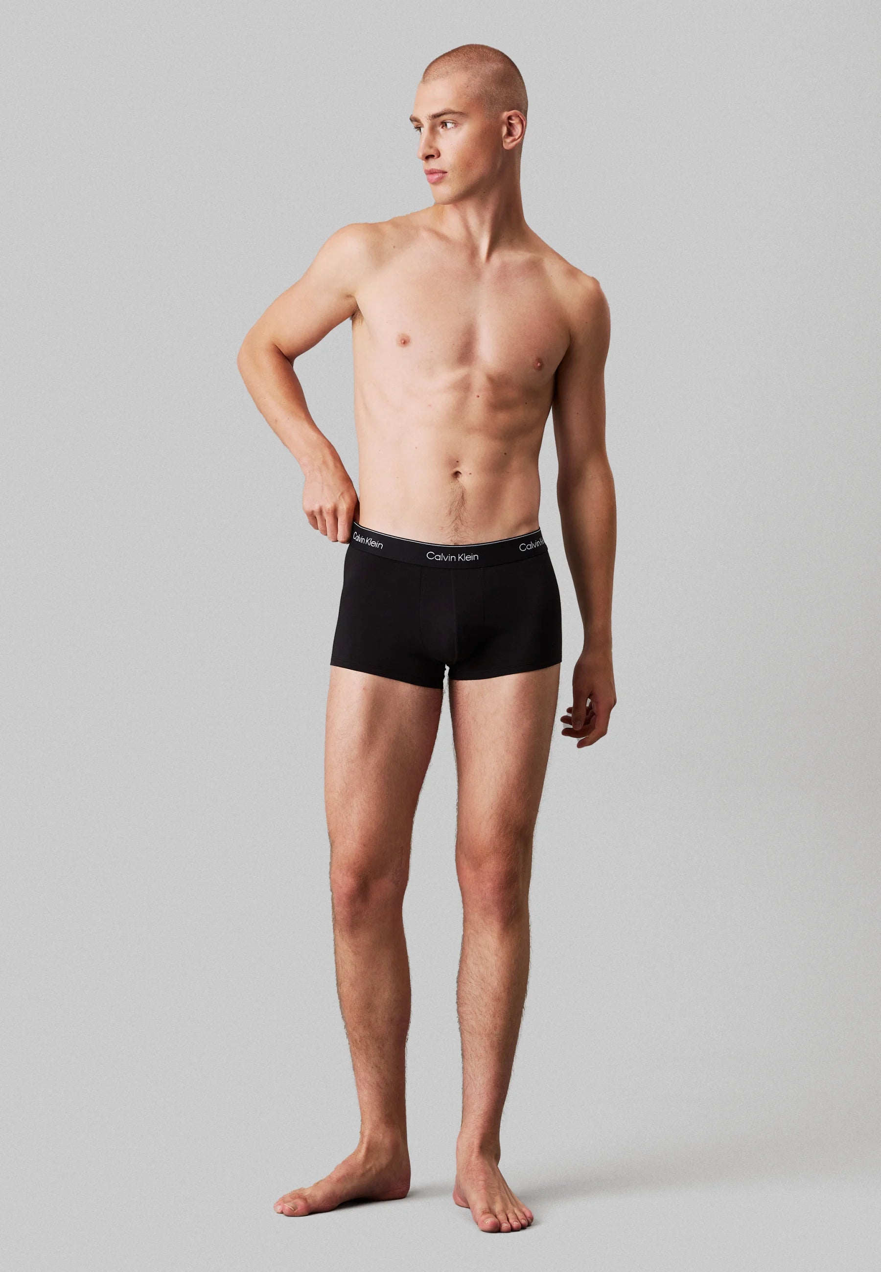 Calvin Klein Icon Cotton Stretch Low Rise Trunks – 5 Pack – Black