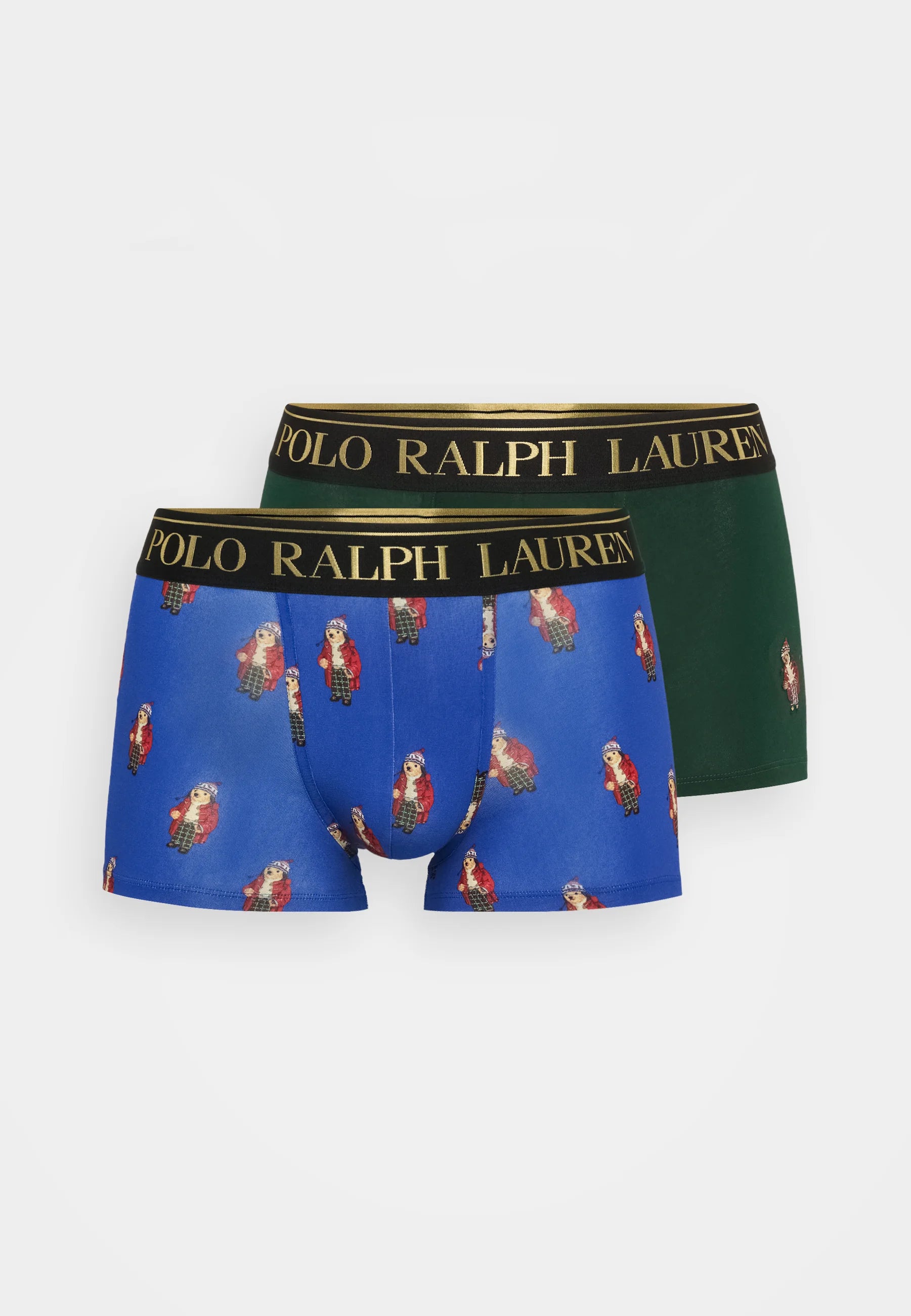 Polo Ralph Lauren Cotton Stretch Trunks – Low Rise – 2 Pack – Green, Royal