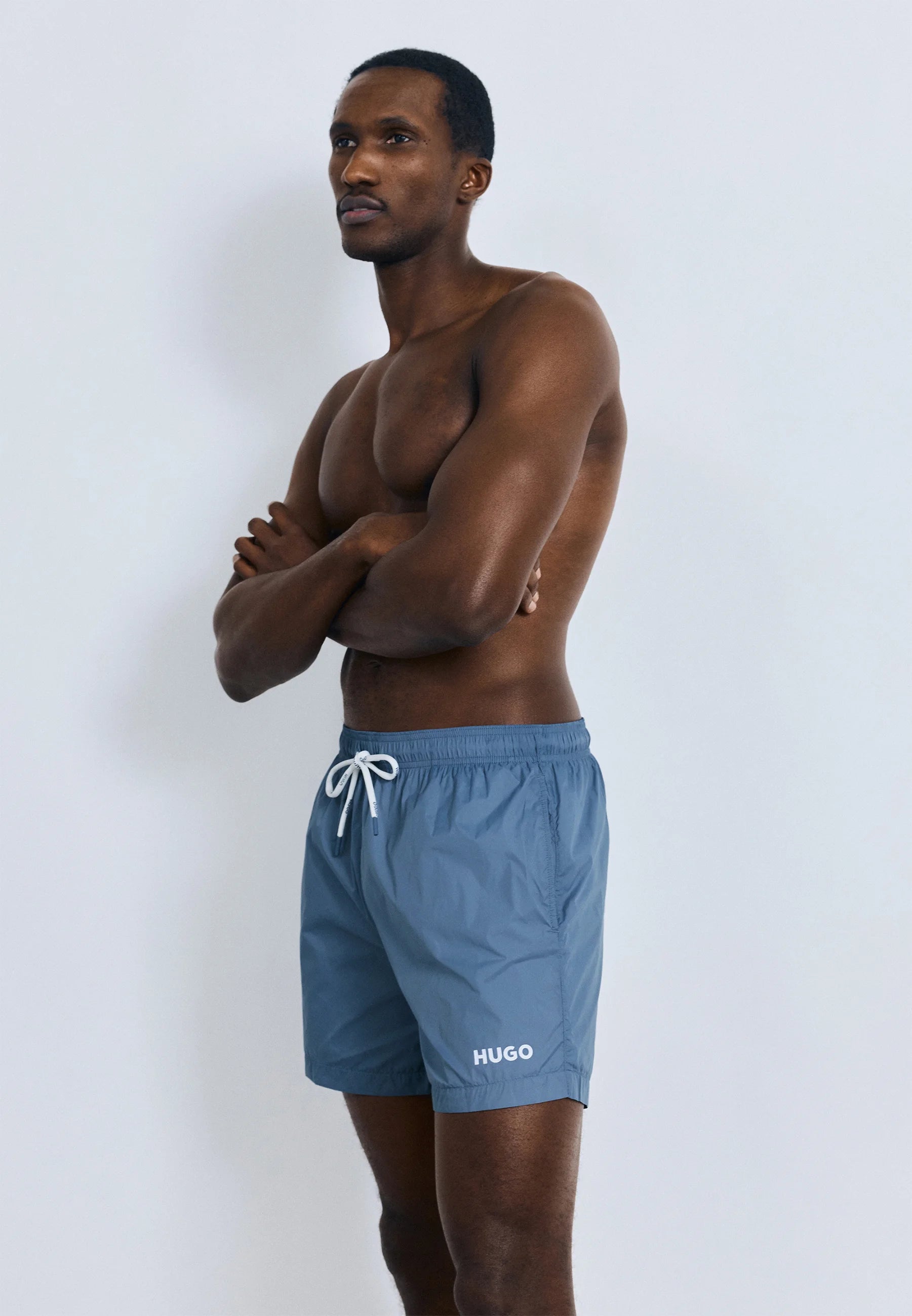 Plavecké šortky HUGO Haiti – Open Blue