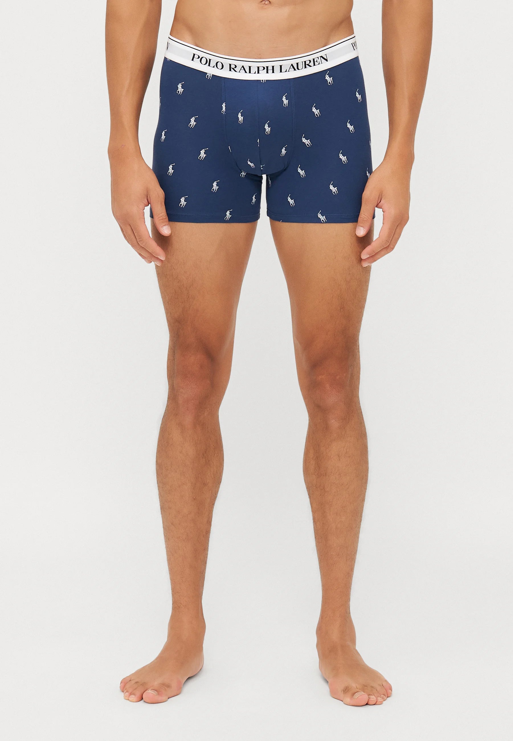 Polo Ralph Lauren Boxer en coton stretch – Lot de 3 – Bleu marine, noir, rouge